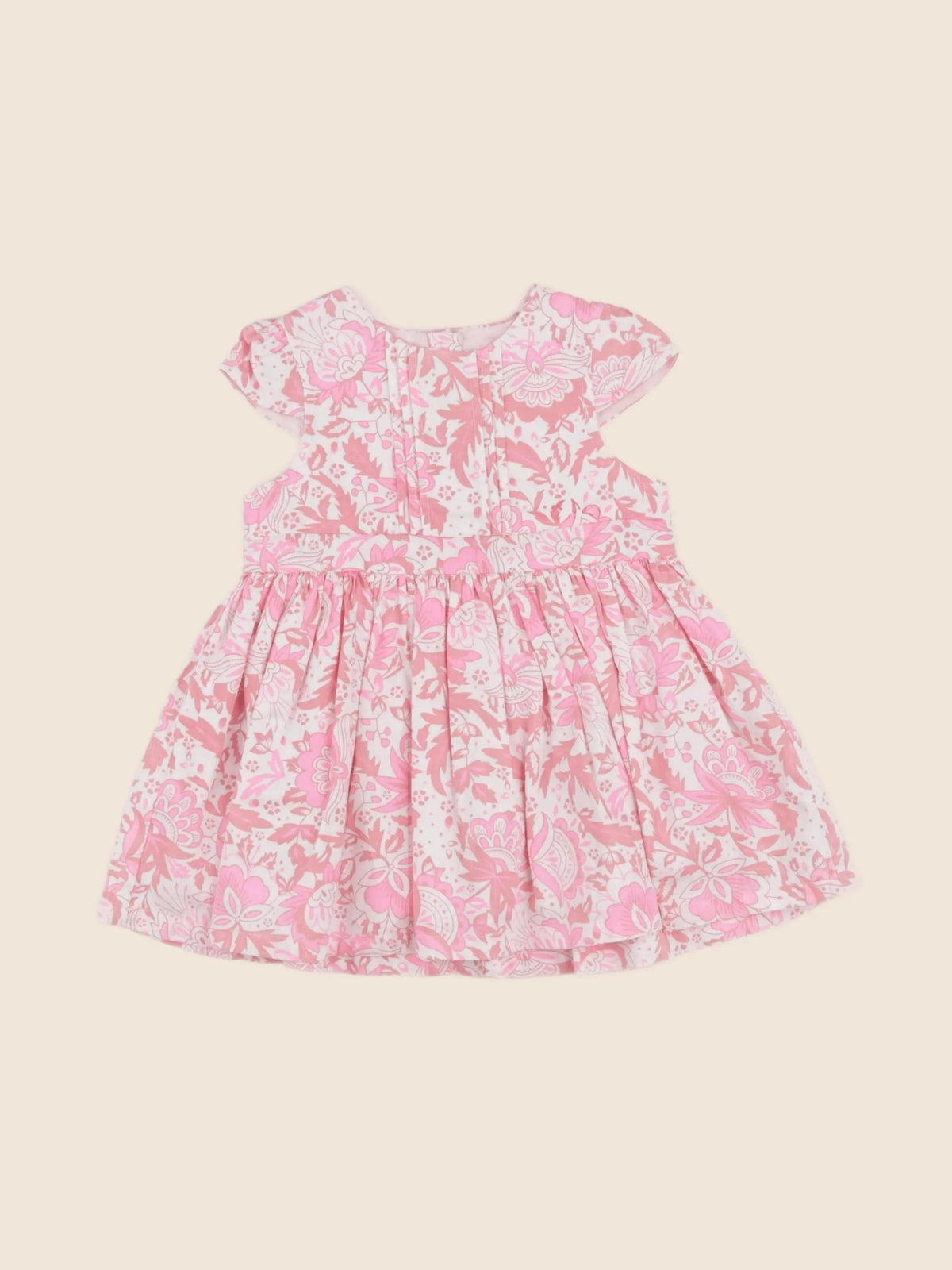 DPAM - robe rose, beige - 9 mois