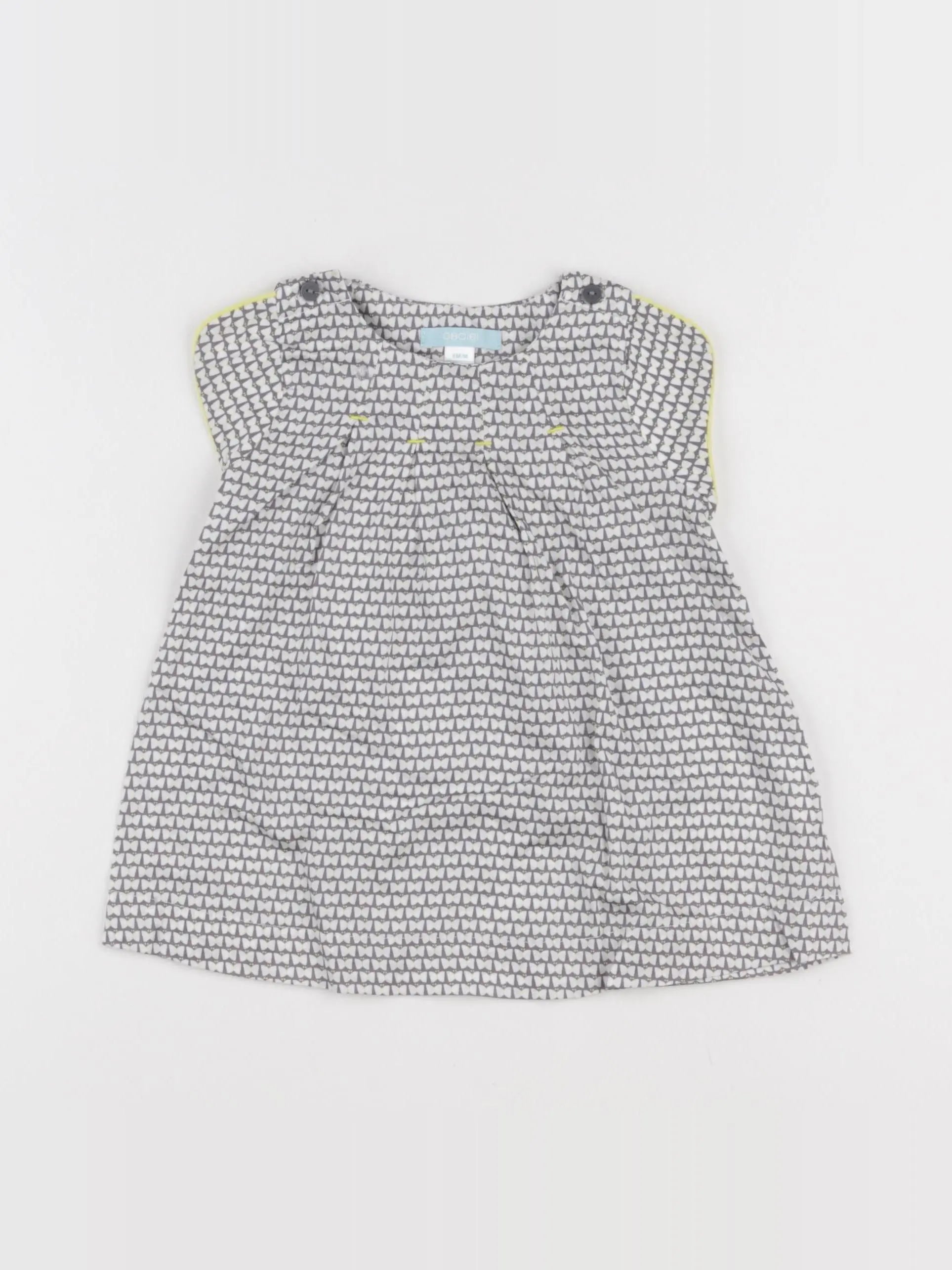 Obaïbi - robe gris - 6 mois