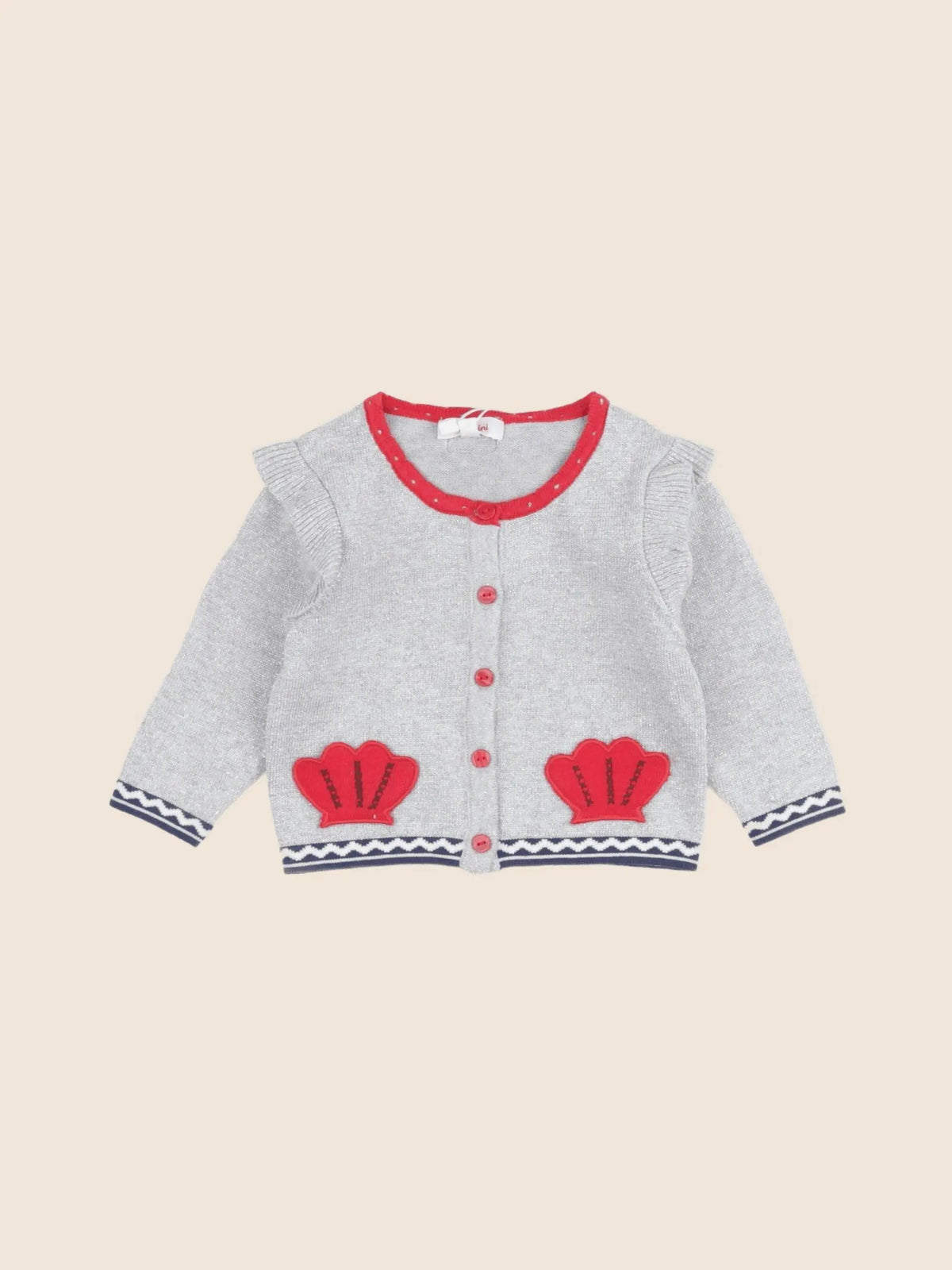 Catimini - gilet argent - 6 mois