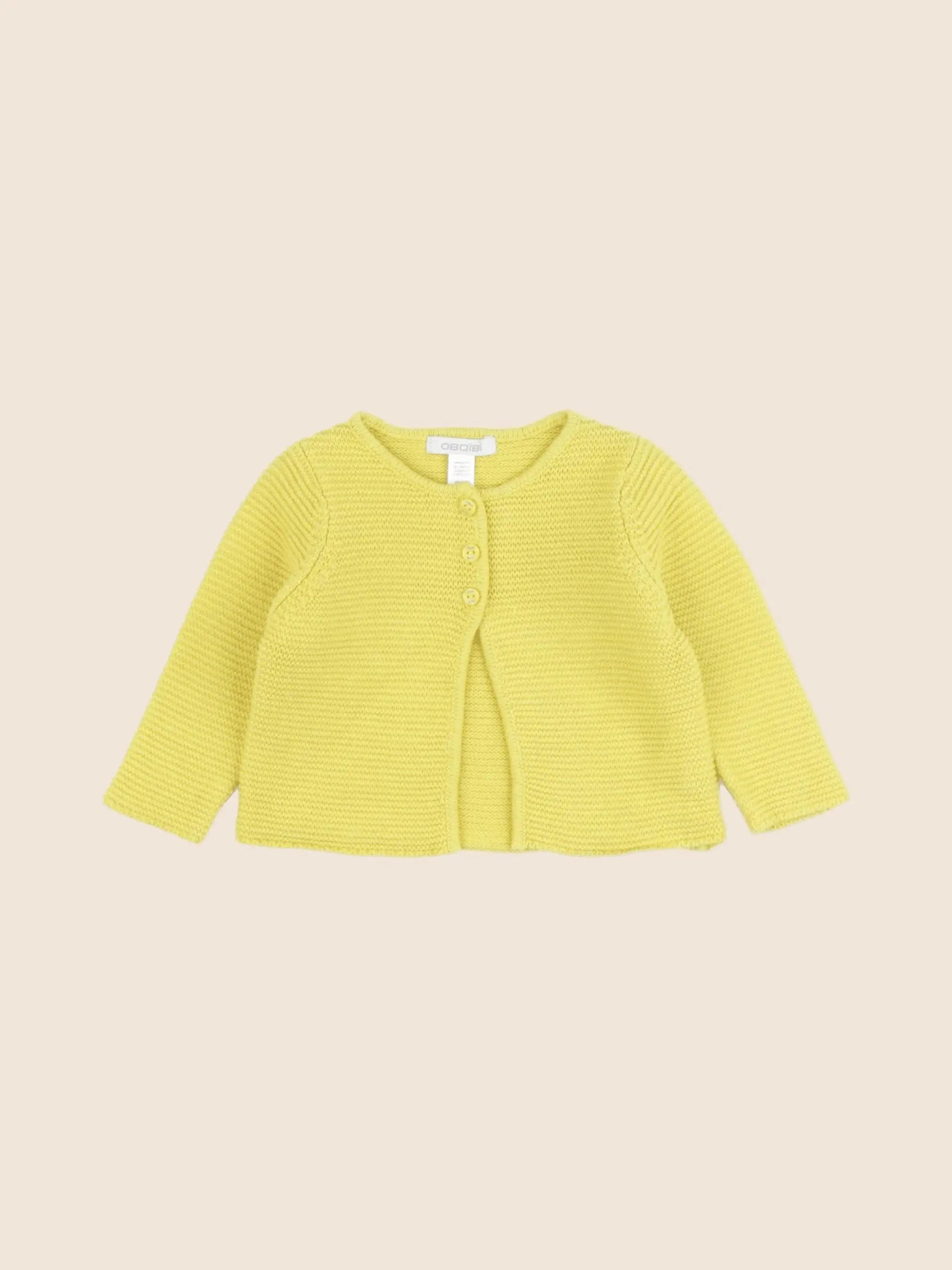 Obaïbi - gilet jaune - 6 mois