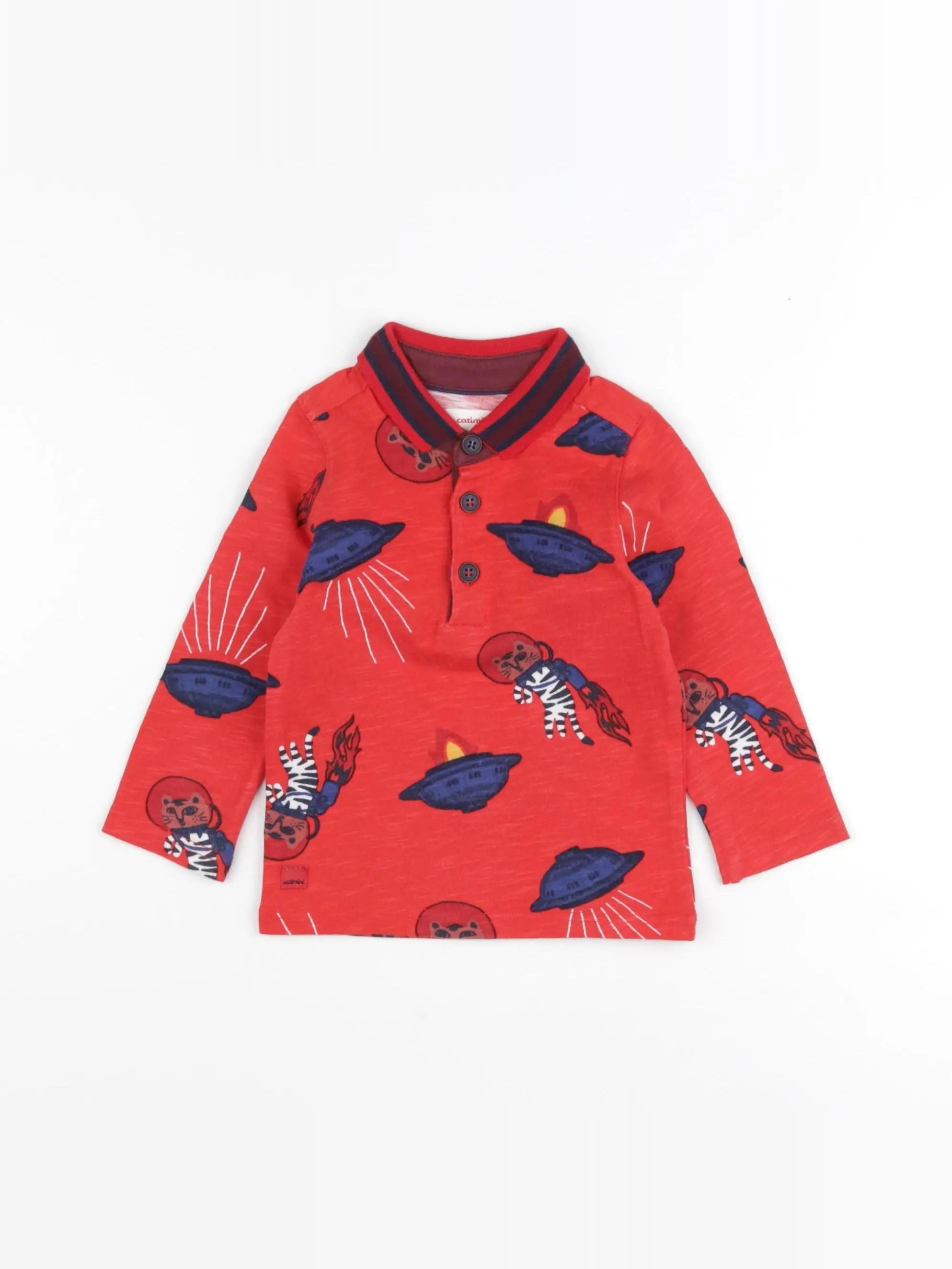 Catimini - tee-shirt rouge - 12 mois