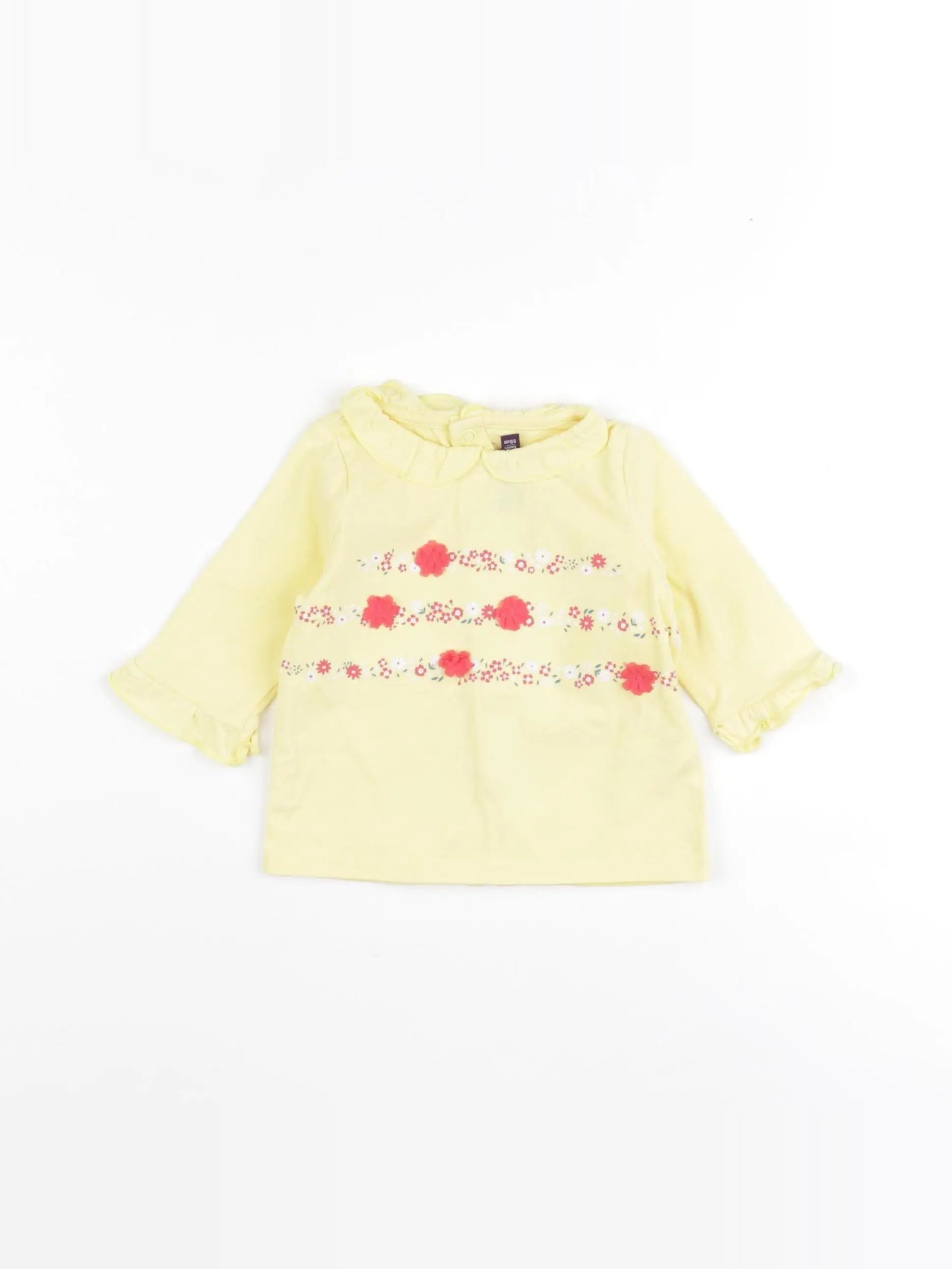 Sergent Major - tee-shirt jaune - 6 mois