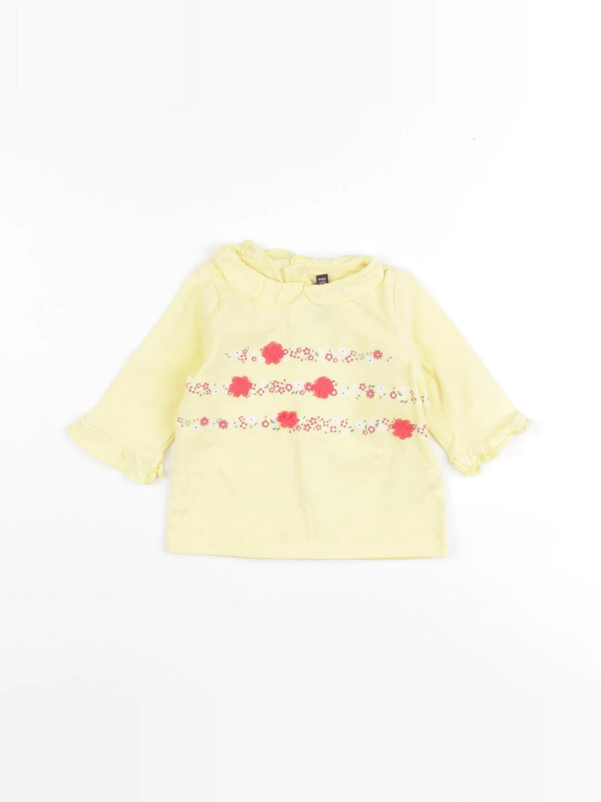 Sergent Major - tee-shirt jaune - 6 mois