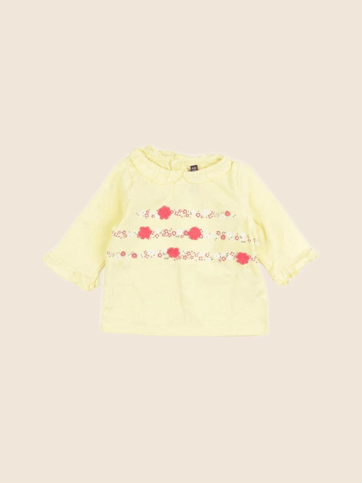 Sergent Major - tee-shirt jaune - 6 mois