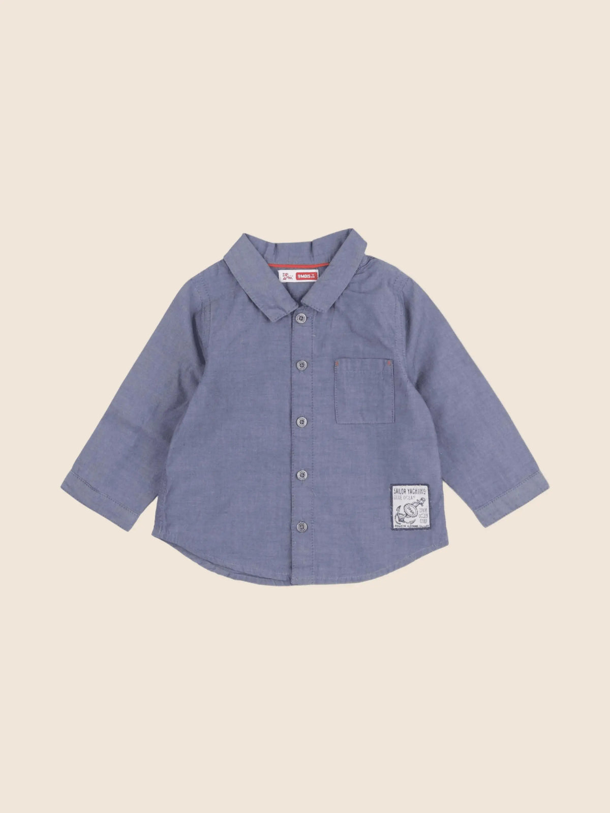 DPAM - chemise bleu - 9 mois