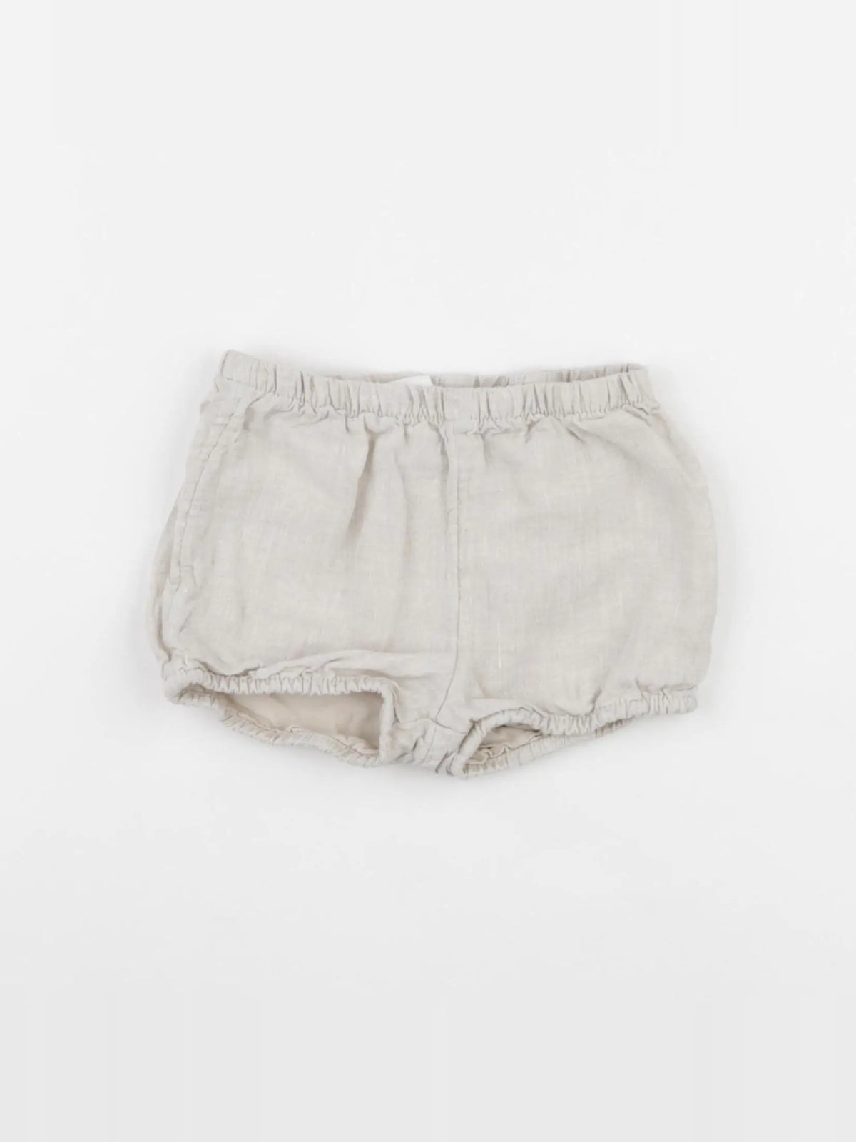 H&M - short beige - 6/9 mois