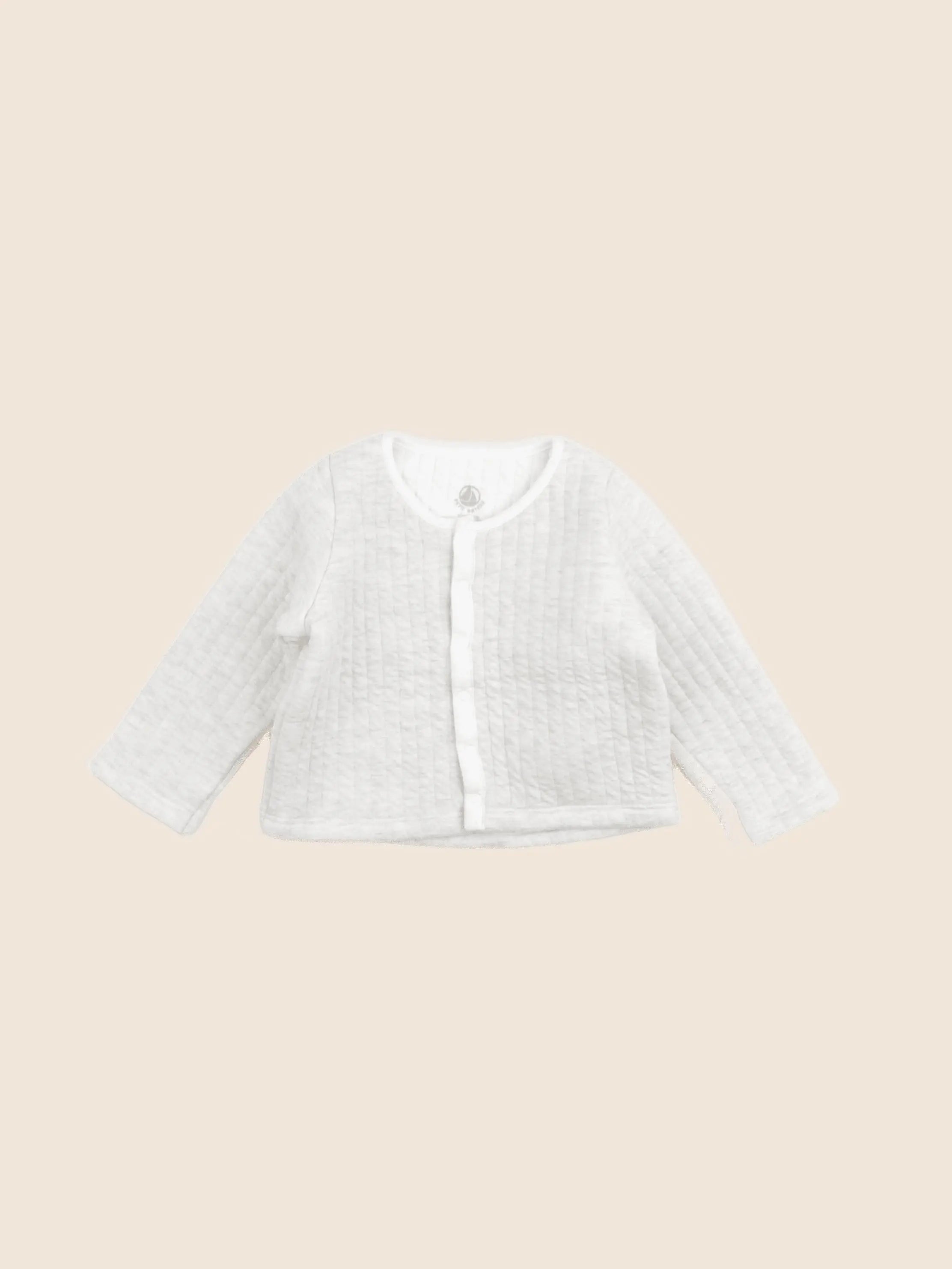 Petit Bateau - gilet beige - 12 mois
