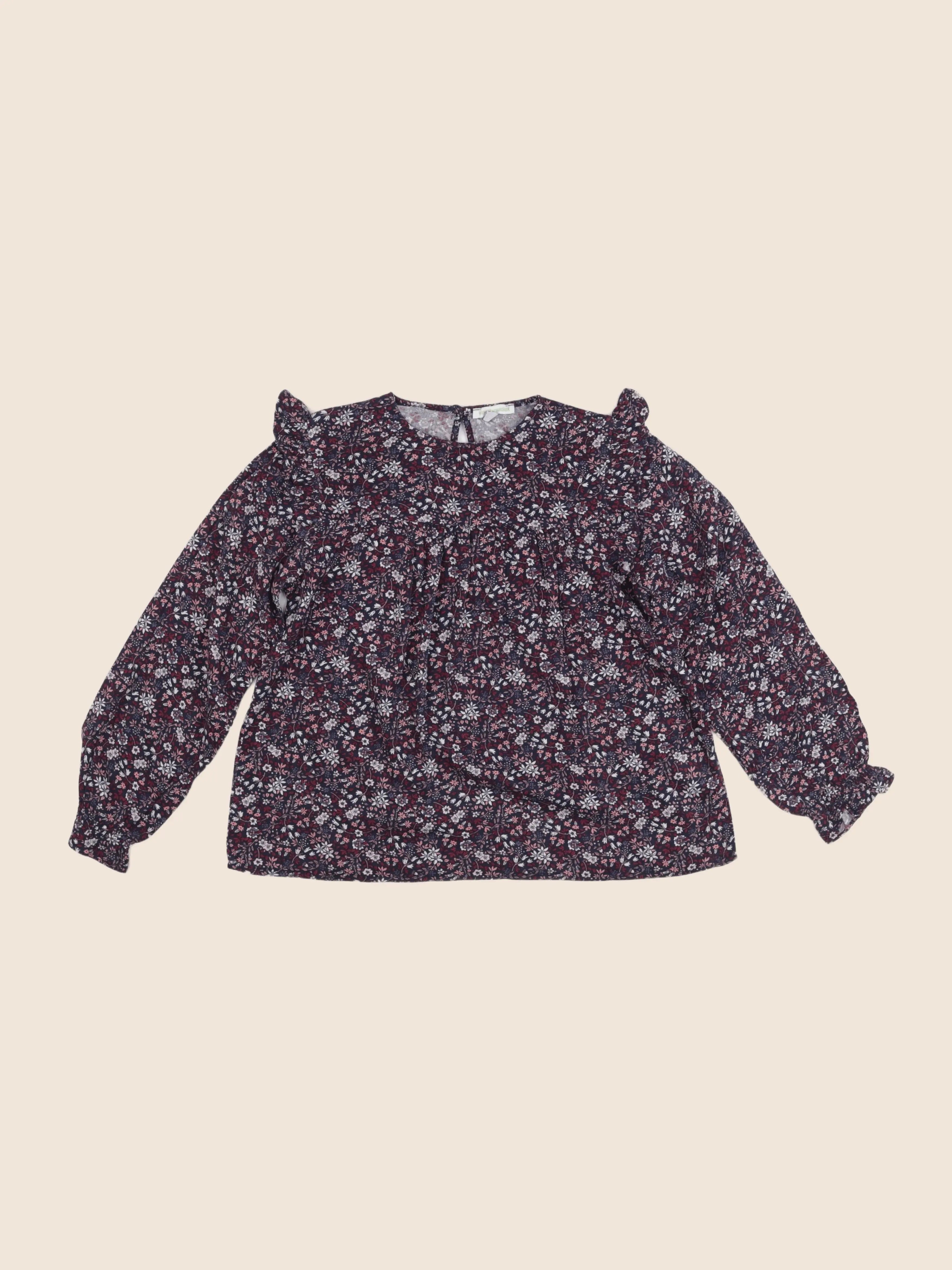 Vertbaudet - blouse bleu, violet - 10 ans