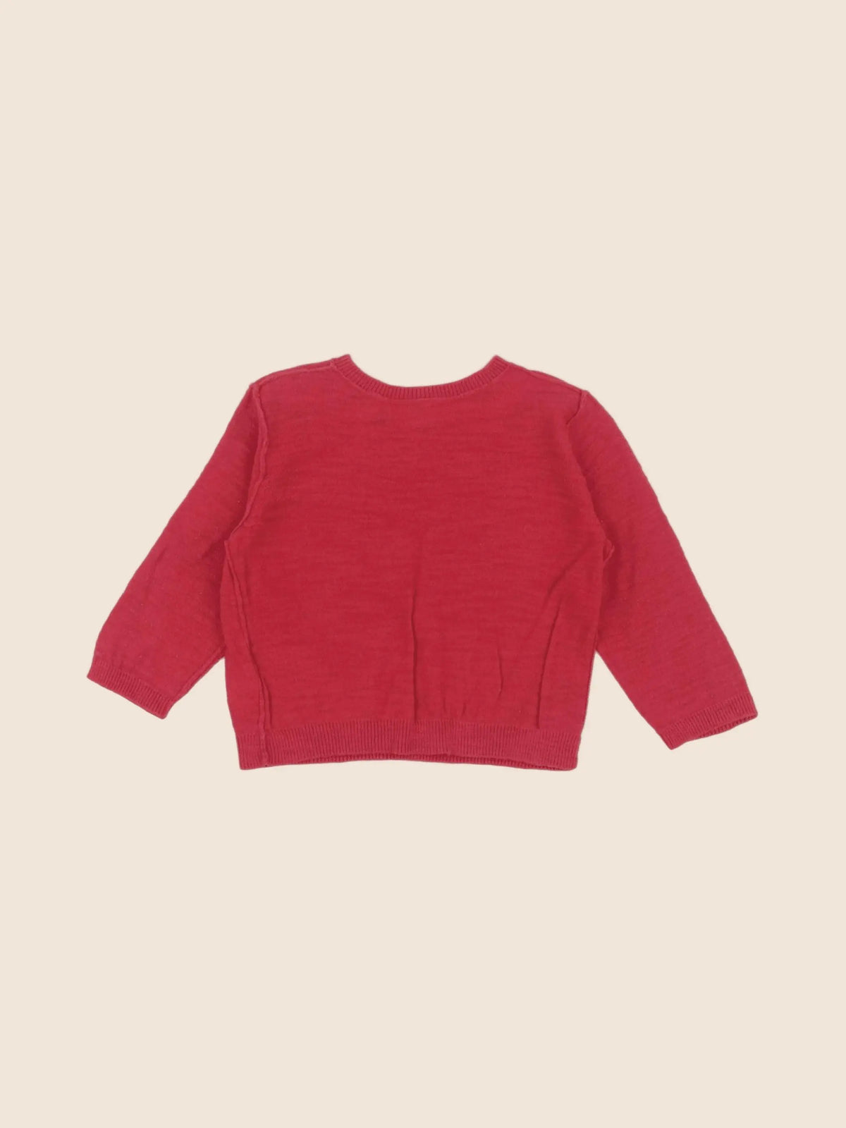 Bonpoint - pull rouge - 6 mois