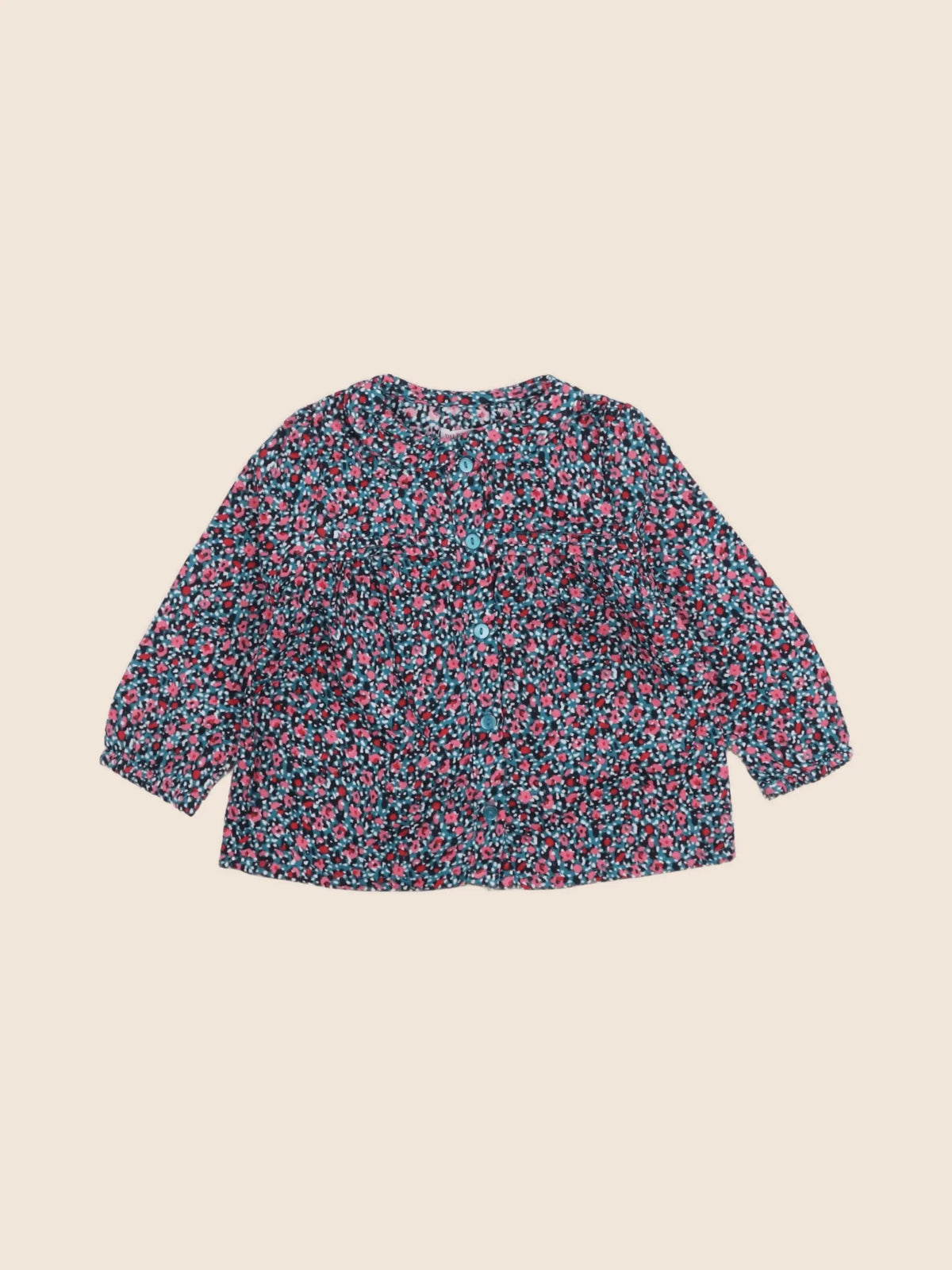 DPAM - blouse vert - 12 mois