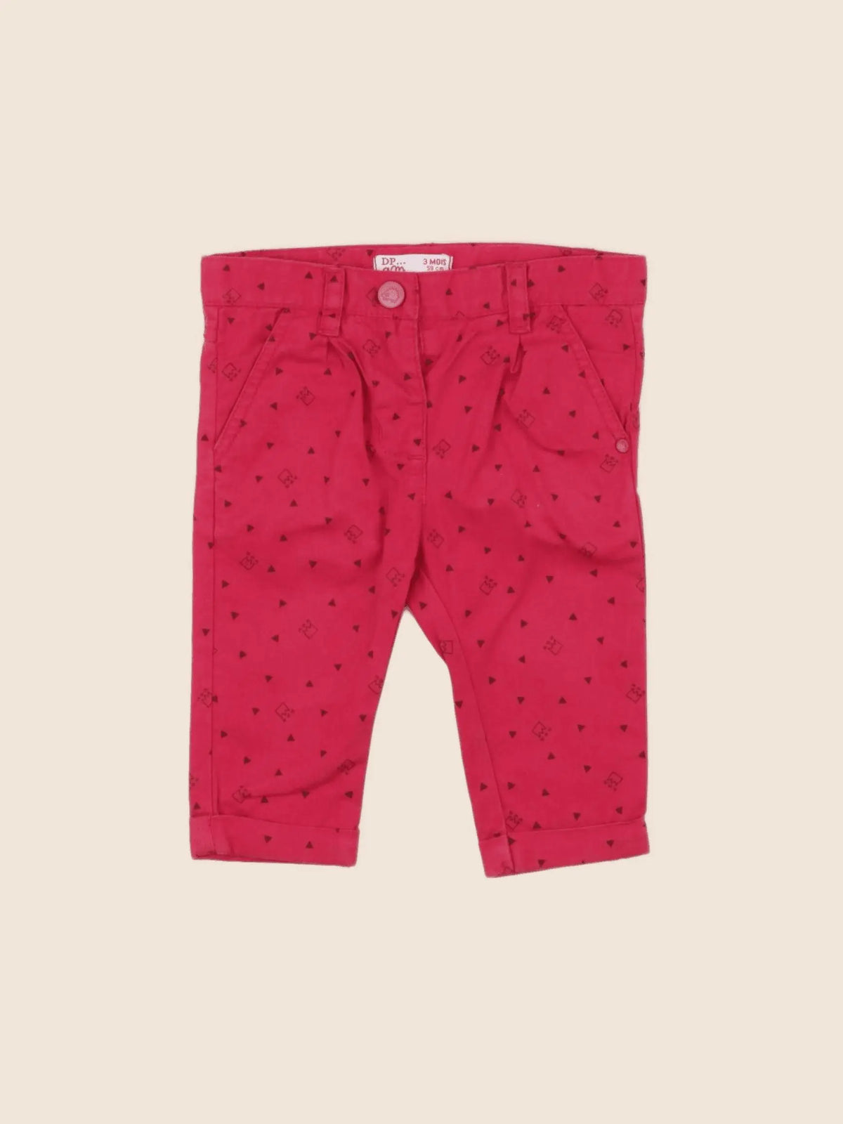 DPAM - pantalon rose - 3 mois