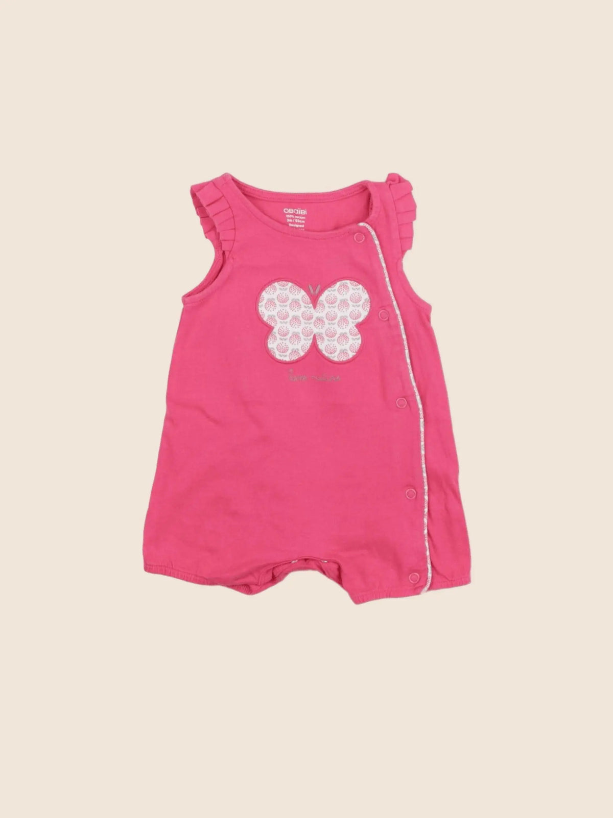 Obaïbi - combinaison rose - 3 mois