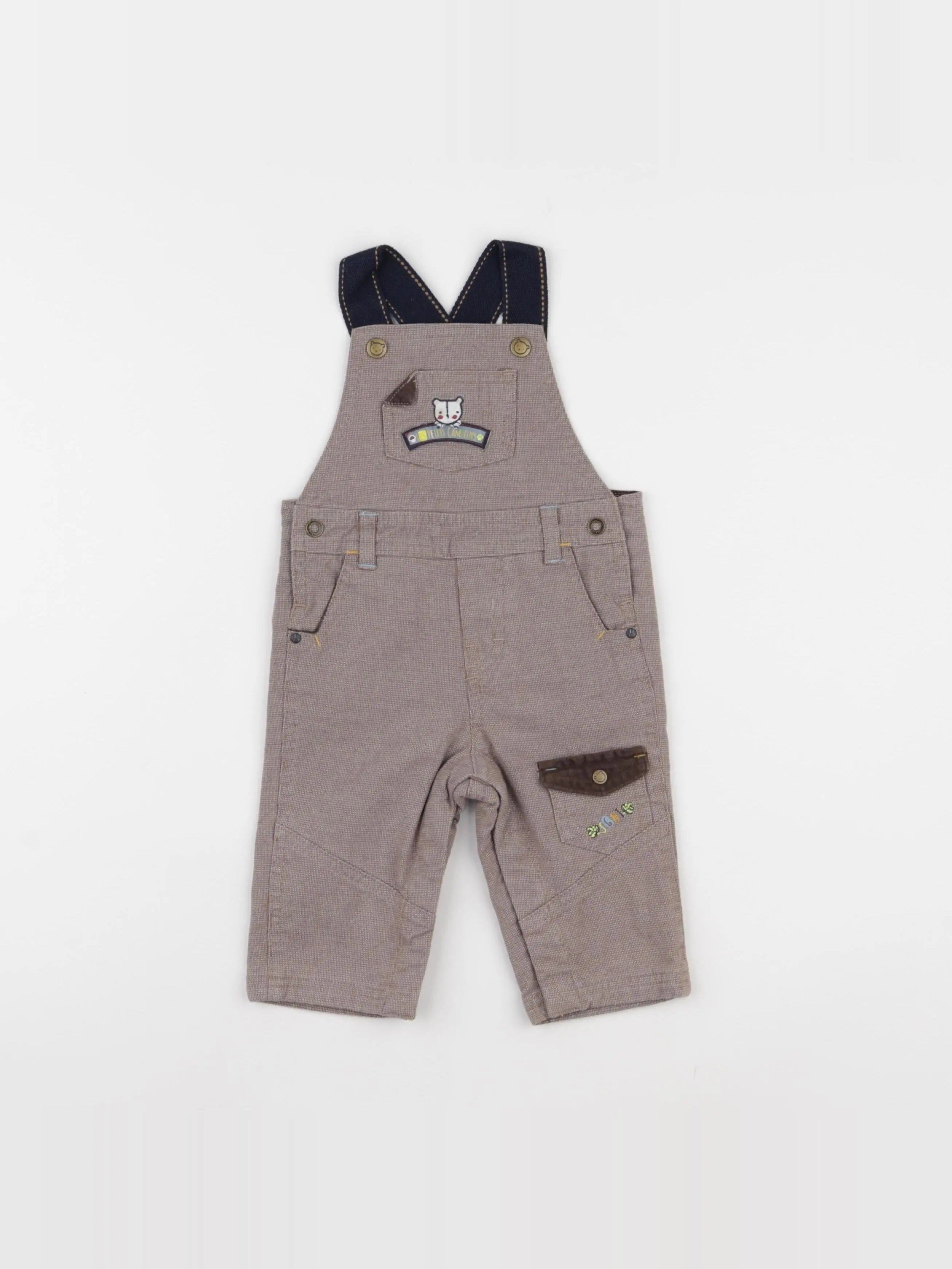 Sergent Major - salopette marron - 6 mois