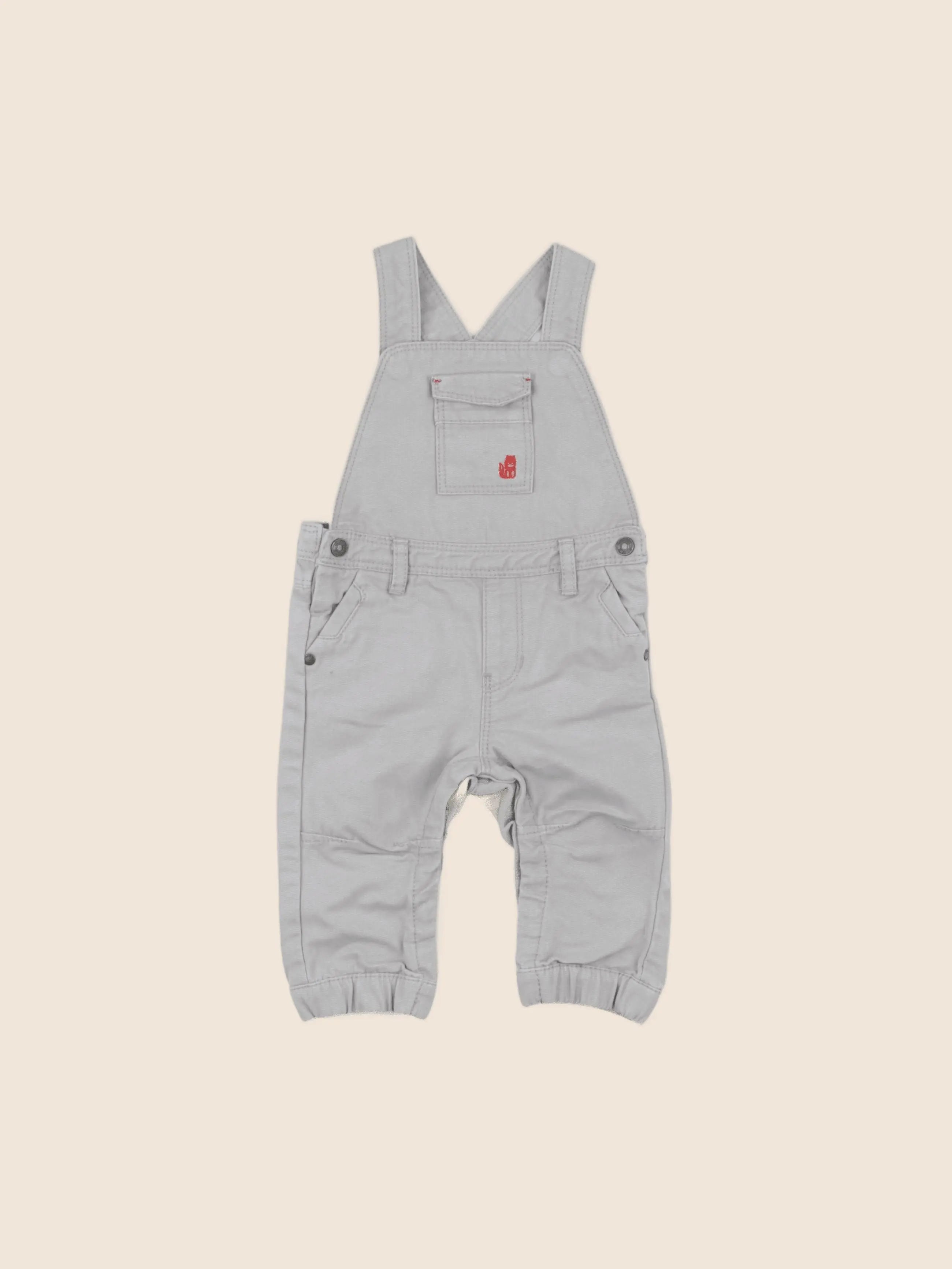 Obaïbi - salopette gris - 6 mois