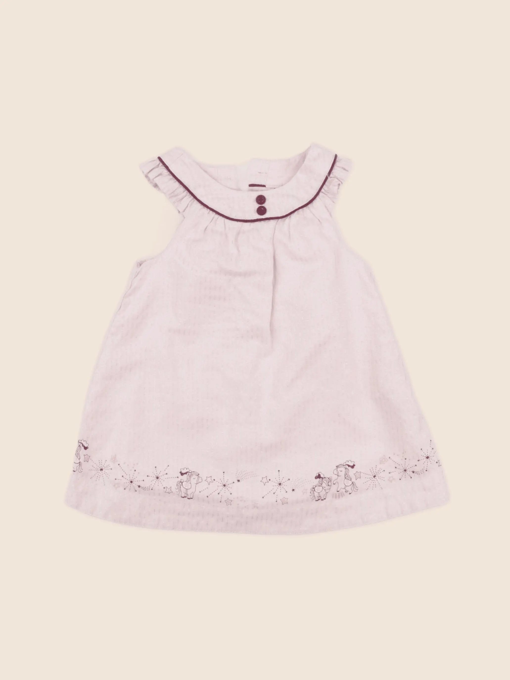 Sergent Major - robe rose - 6 mois