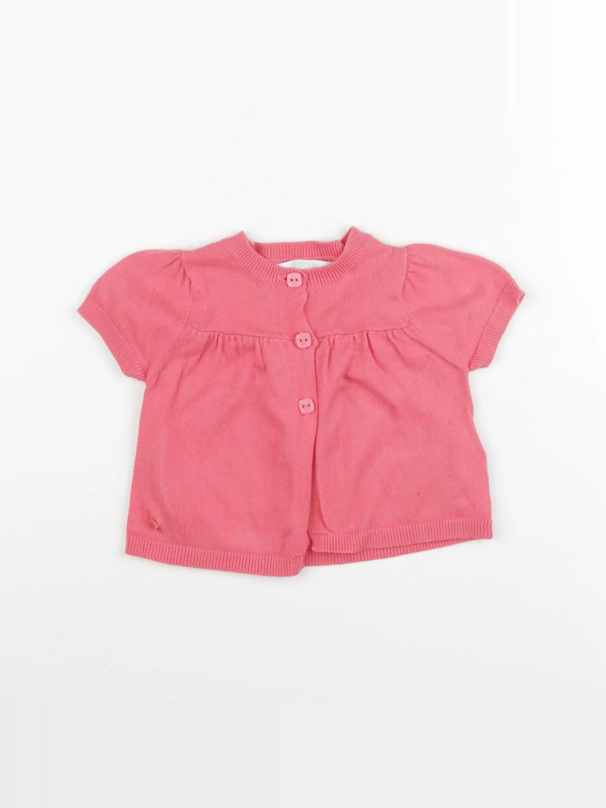 Obaïbi - gilet rose - 12 mois