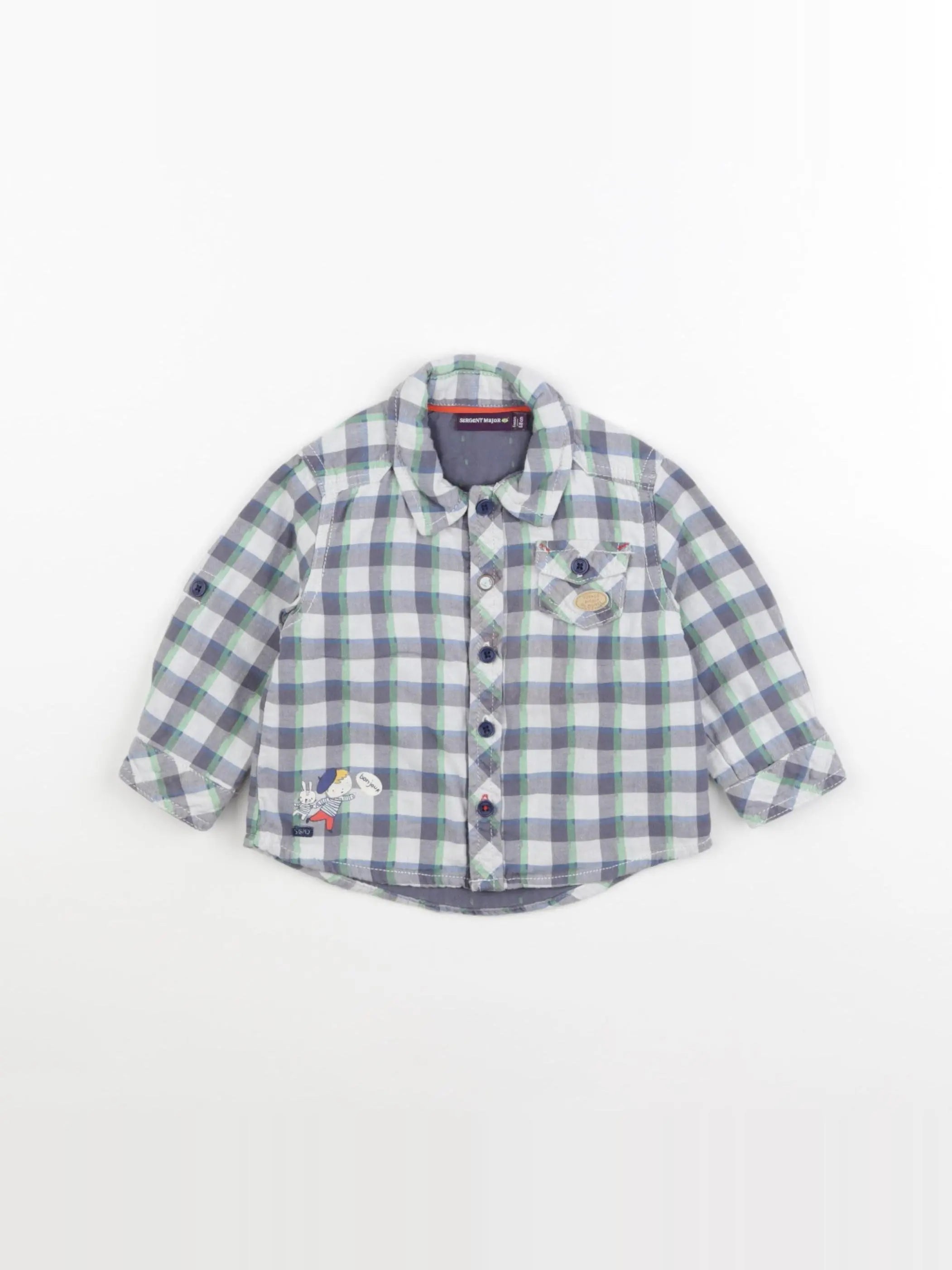Sergent Major - chemise multicolore - 6 mois