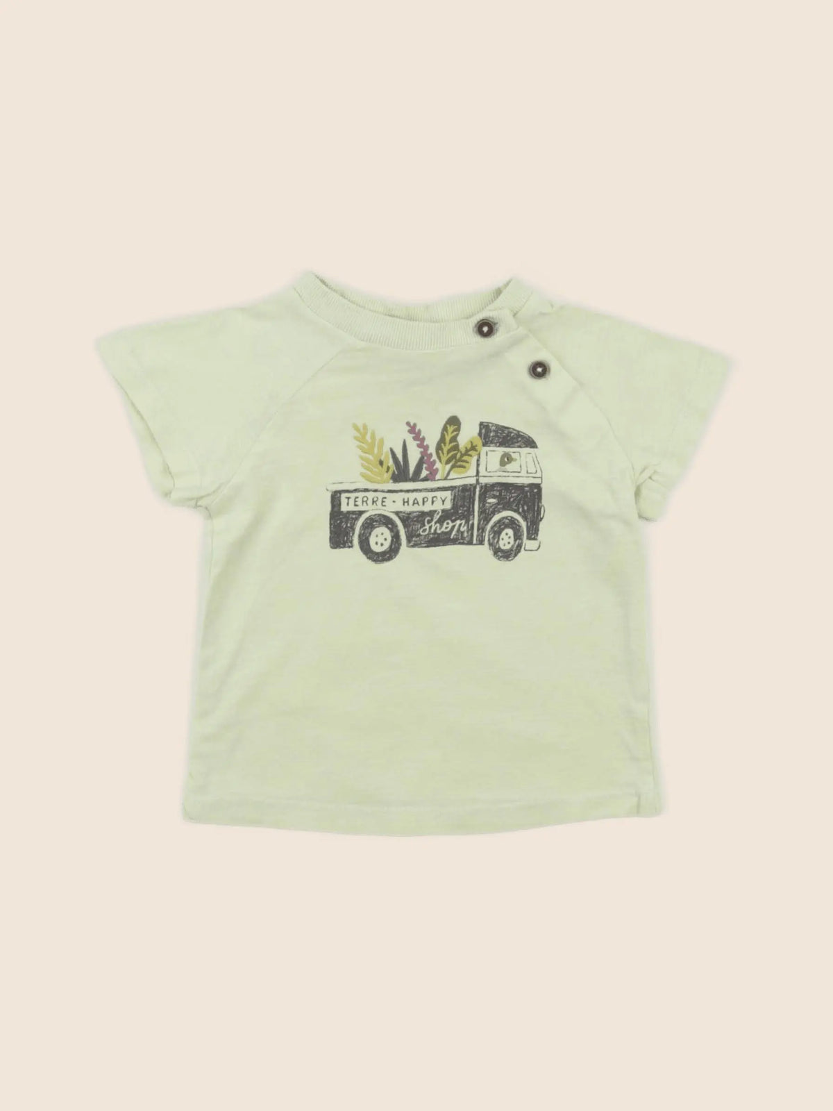 Tape à l'oeil - tee-shirt vert - 6 mois