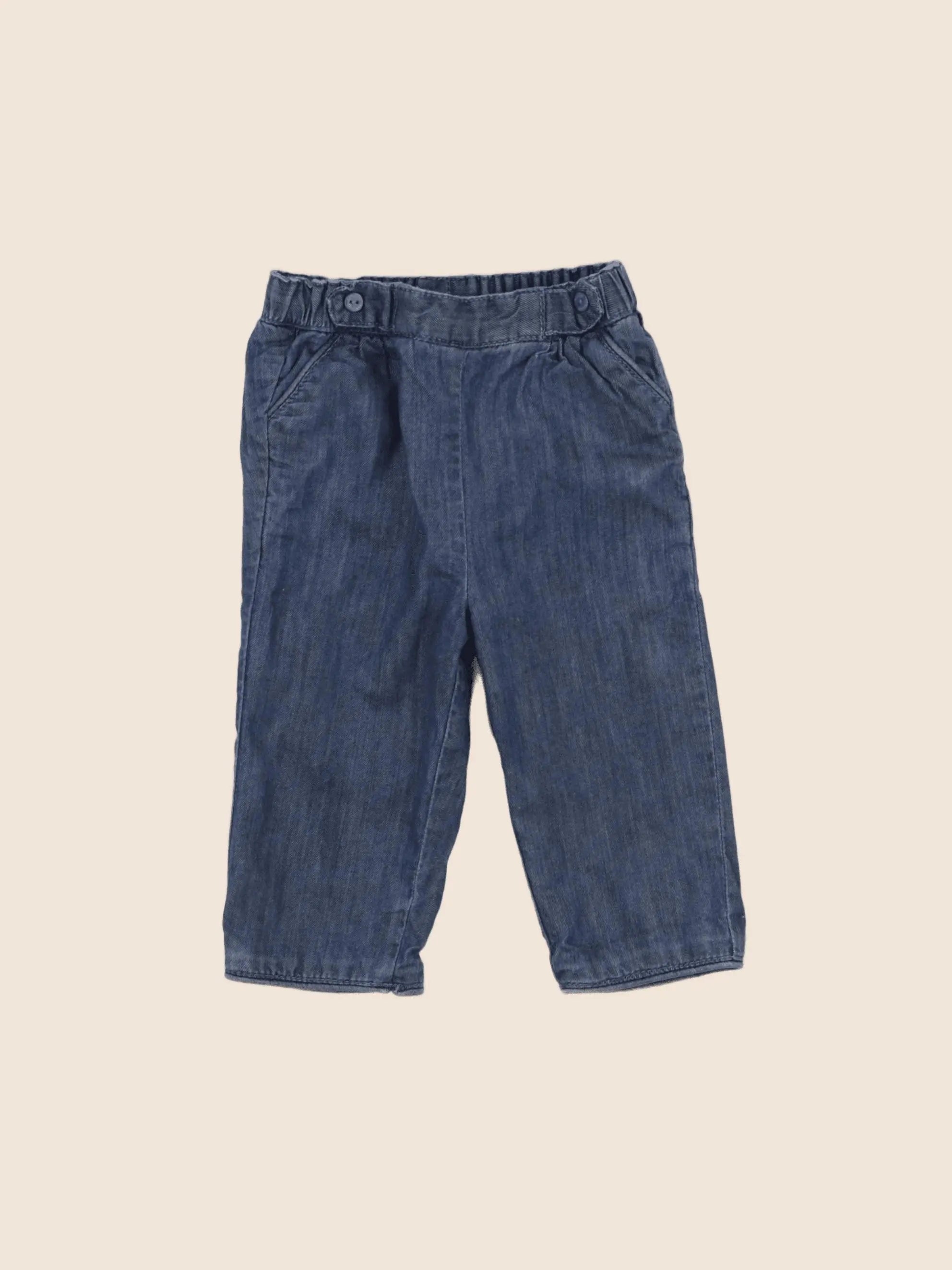 Cyrillus - pantalon bleu - 6 mois