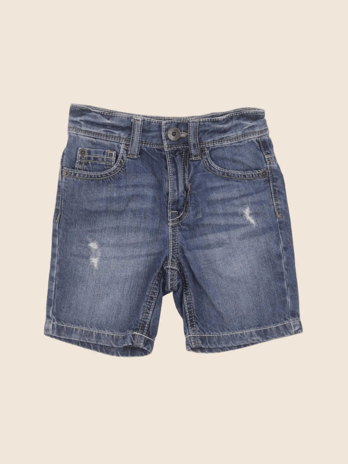 Benetton - short bleu - 12 mois