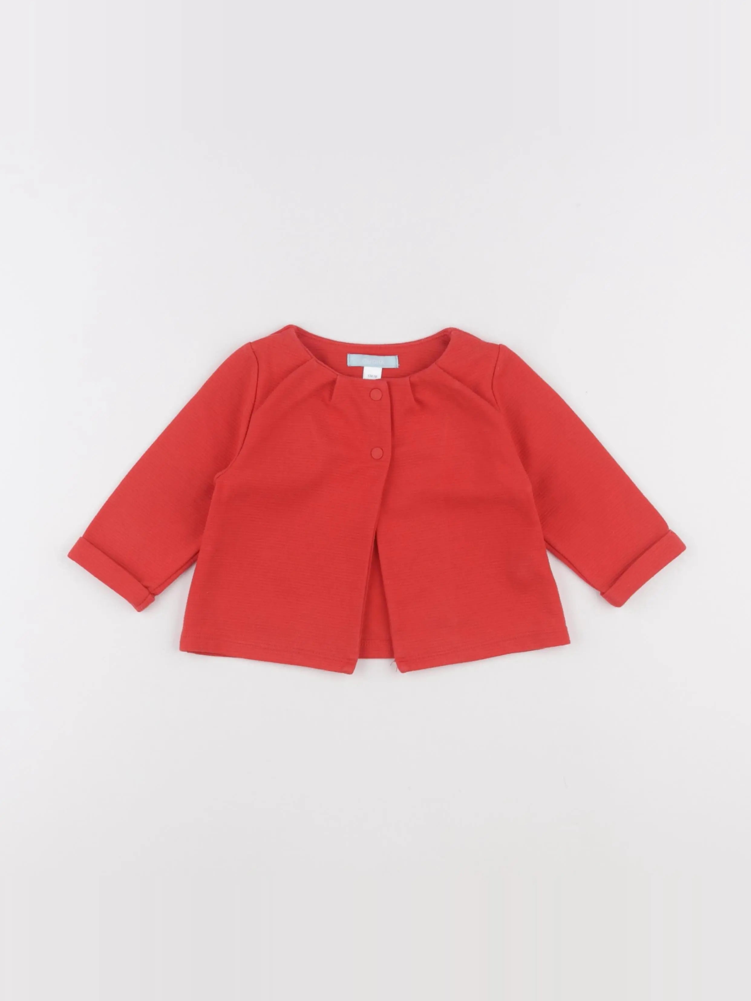 Obaïbi - gilet rouge - 6 mois