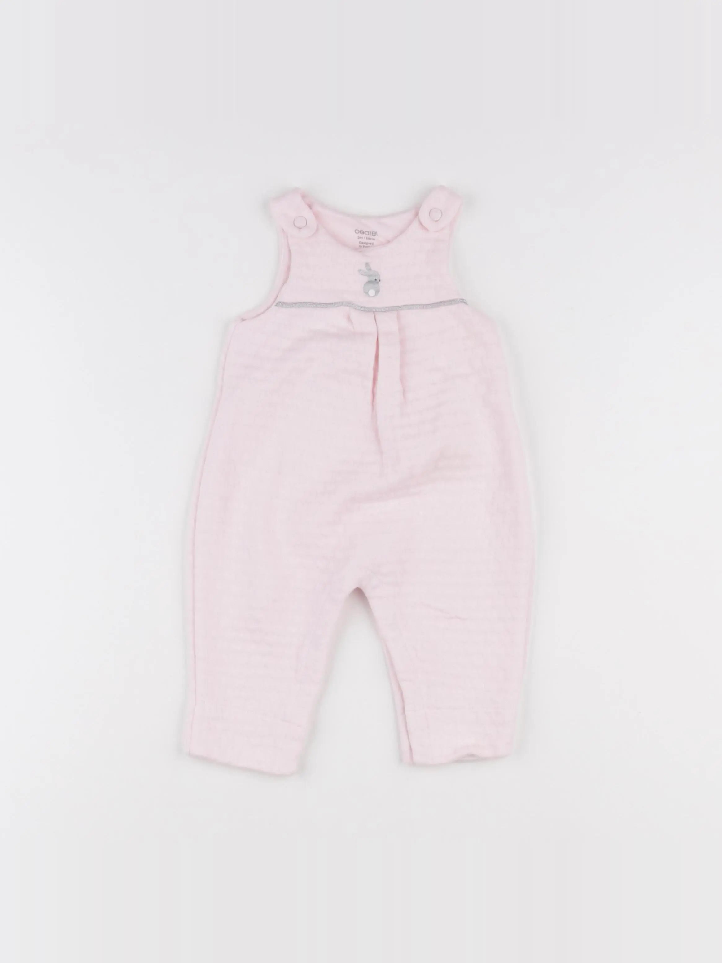 Obaïbi - salopette rose - 3 mois
