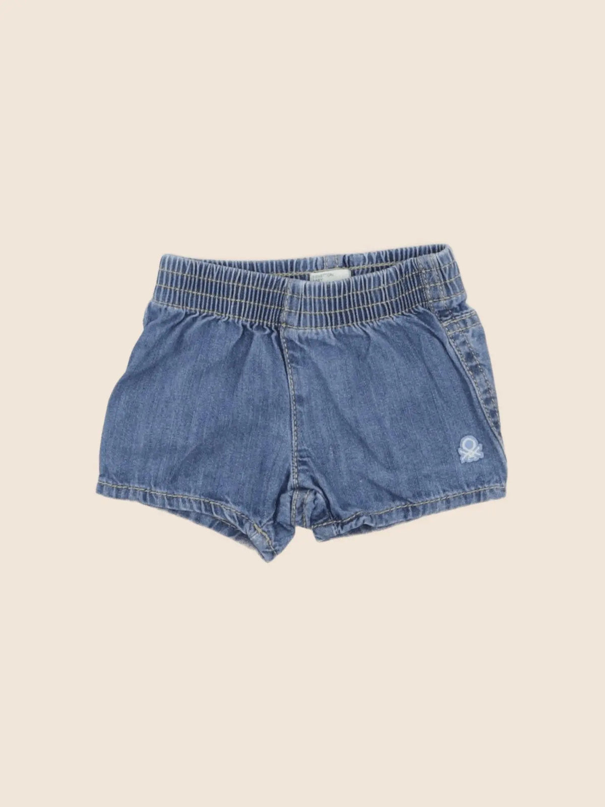 Benetton - short bleu - 3 mois