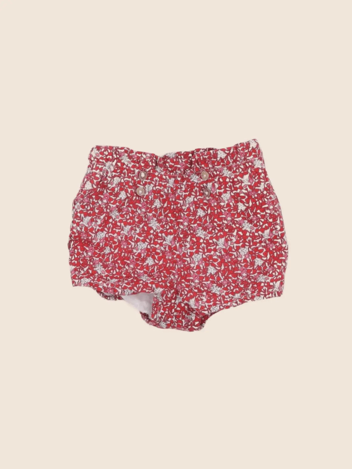 Sergent Major - short rouge - 6 mois