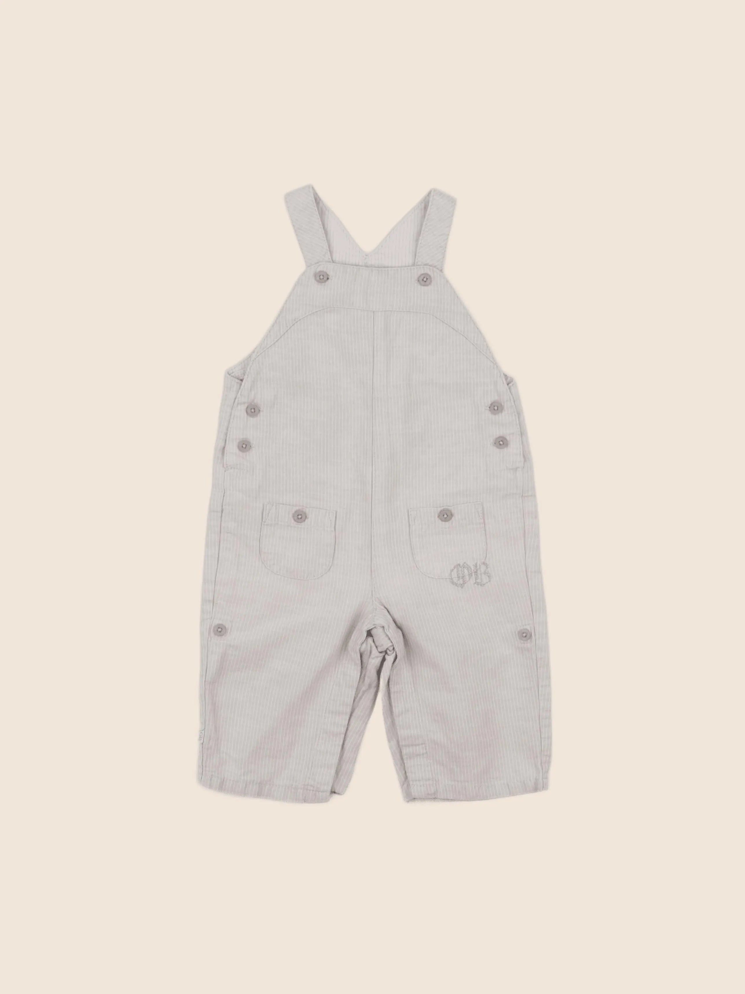 Obaïbi - salopette beige - 6 mois