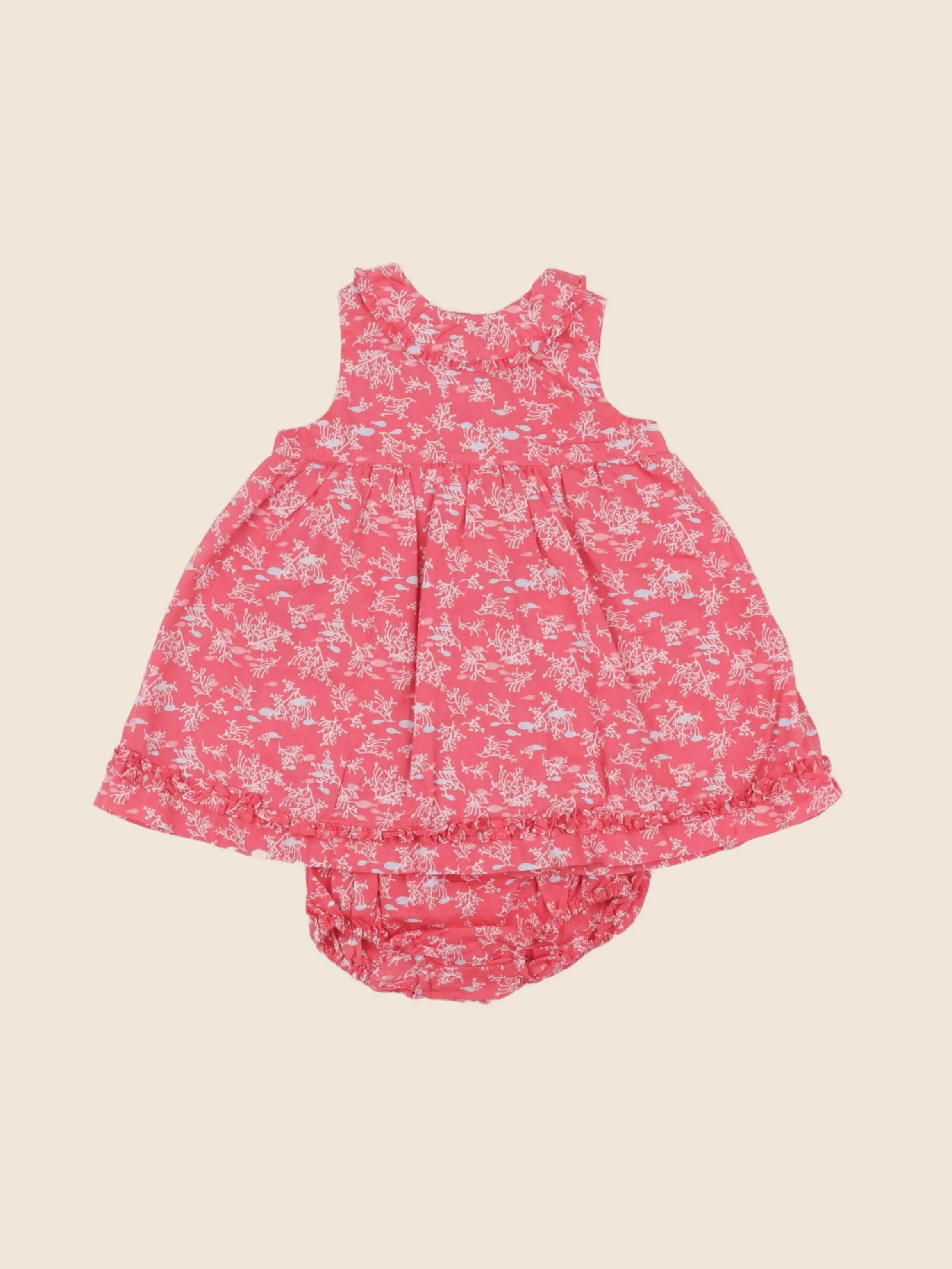 Sergent Major - robe rose - 6 mois