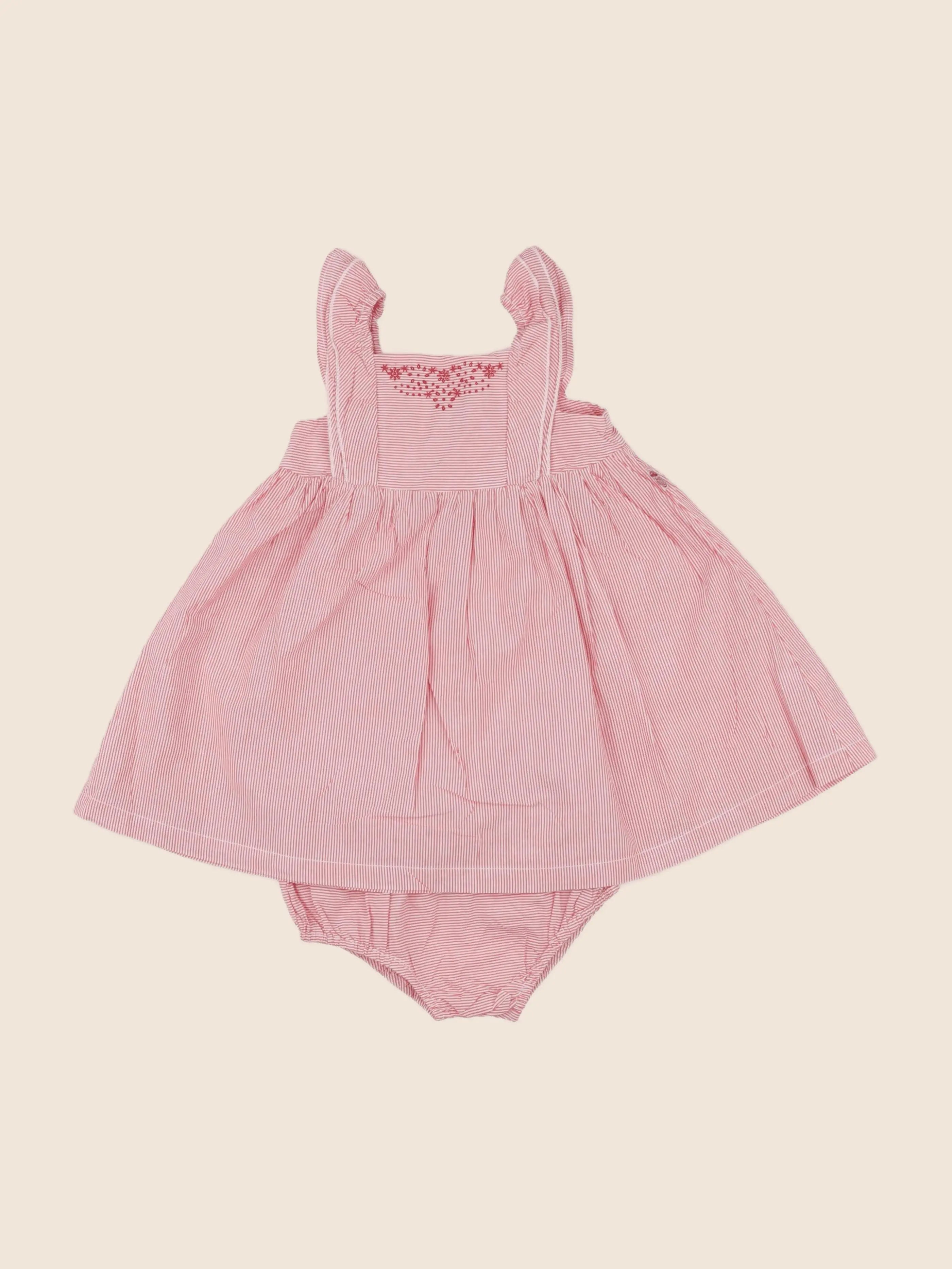 Sergent Major - robe rose - 12 mois