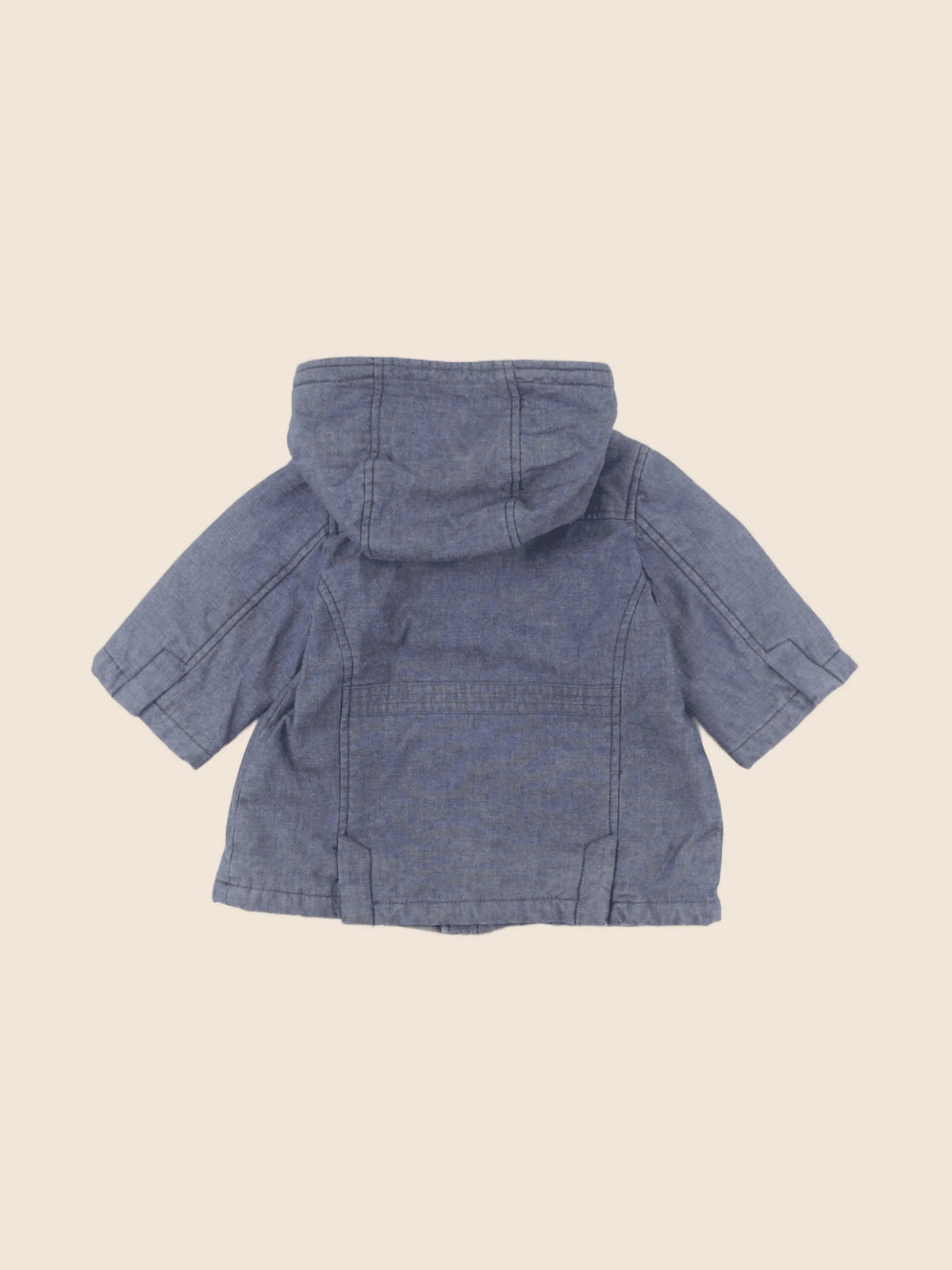 Bonpoint - parka bleu - 6 mois