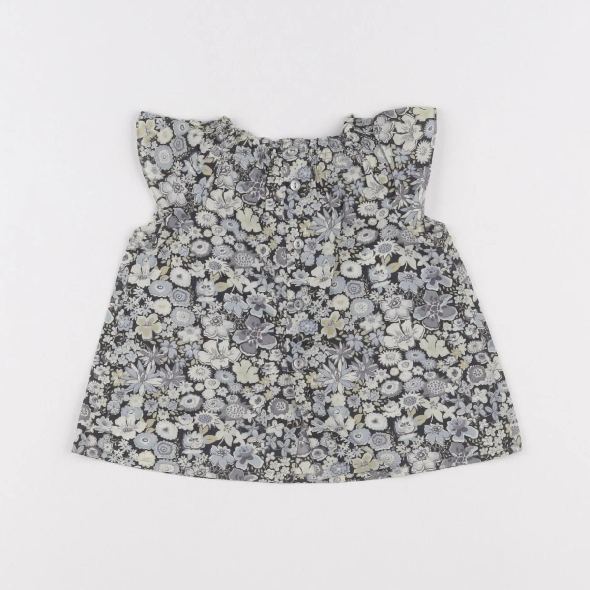 Bonpoint - blouse bleu - 6 mois