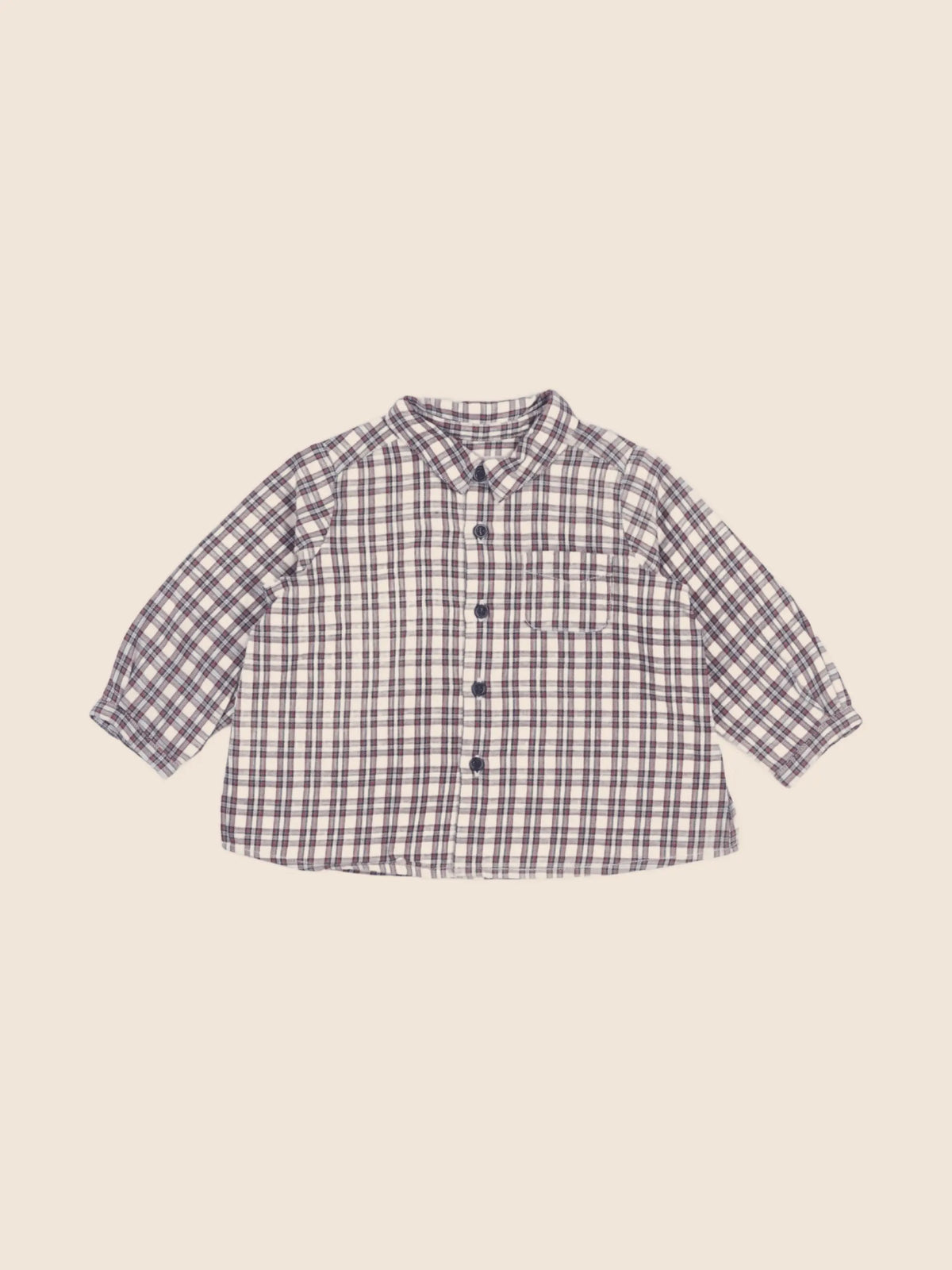 Bonpoint - chemise rouge - 6 mois