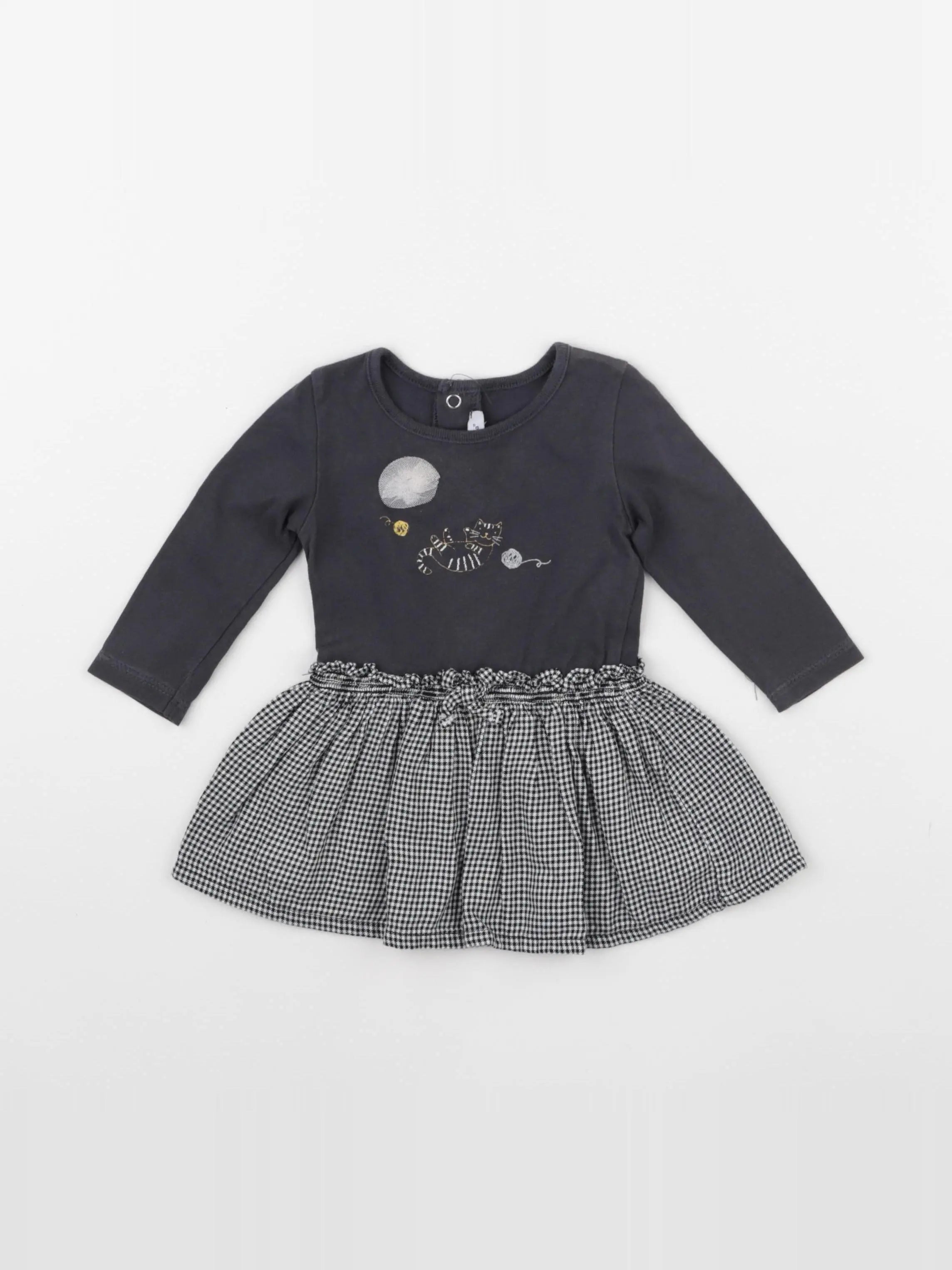 Absorba - robe gris - 6 mois
