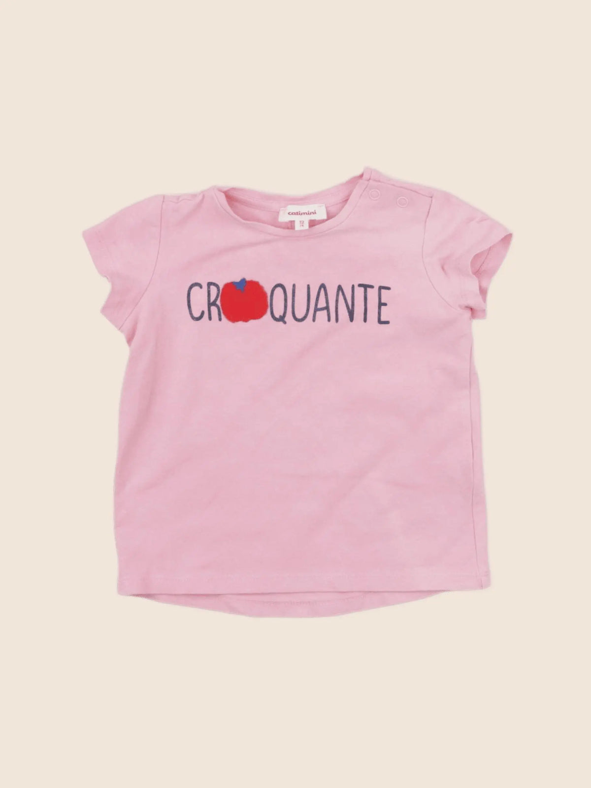 Catimini - tee-shirt rose - 12 mois