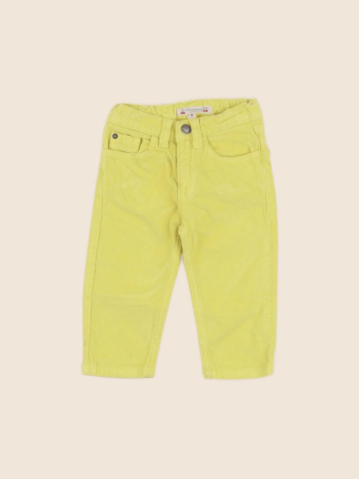 Bonpoint - pantalon jaune - 6 mois