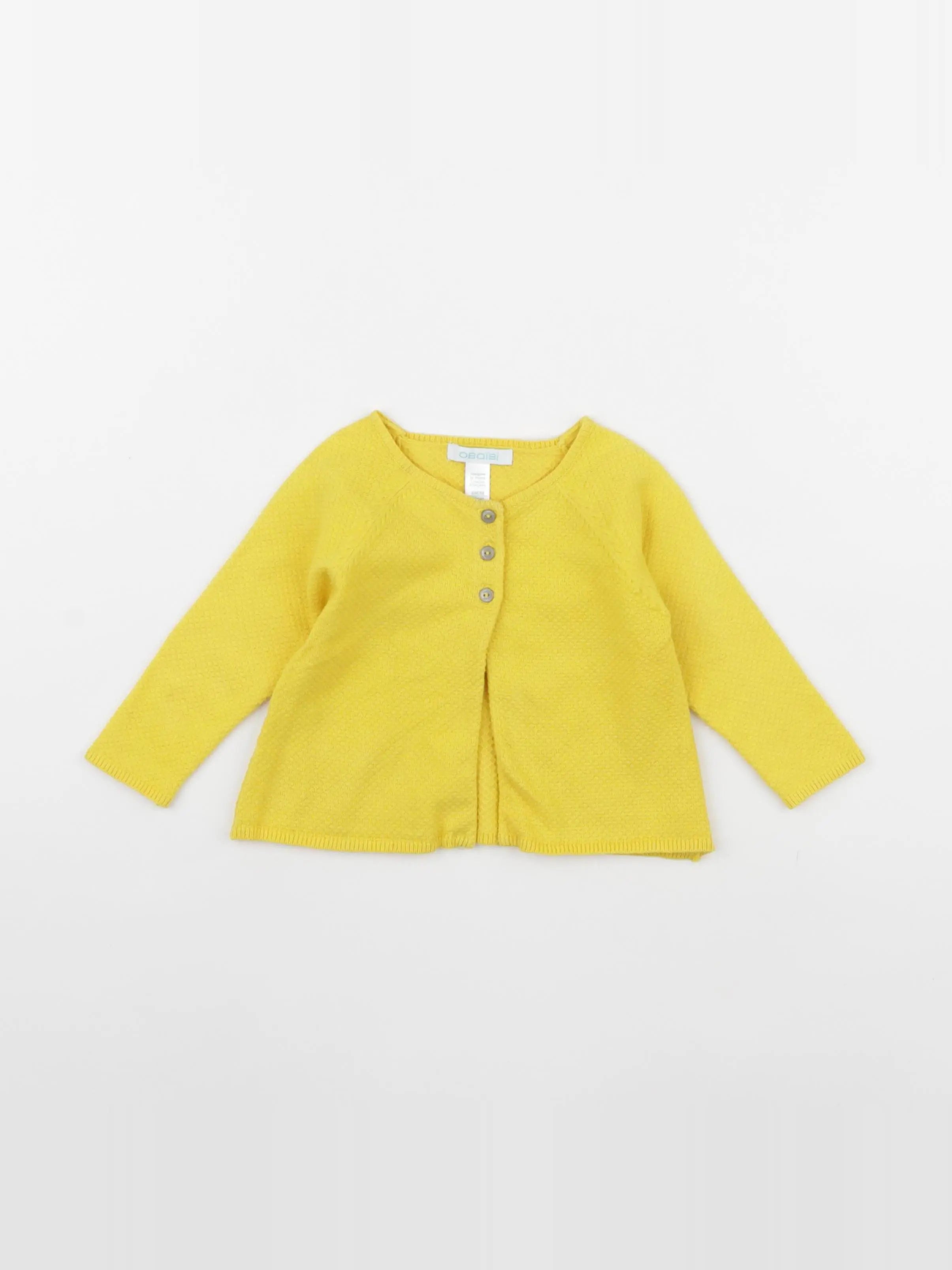 Obaïbi - gilet jaune - 6 mois