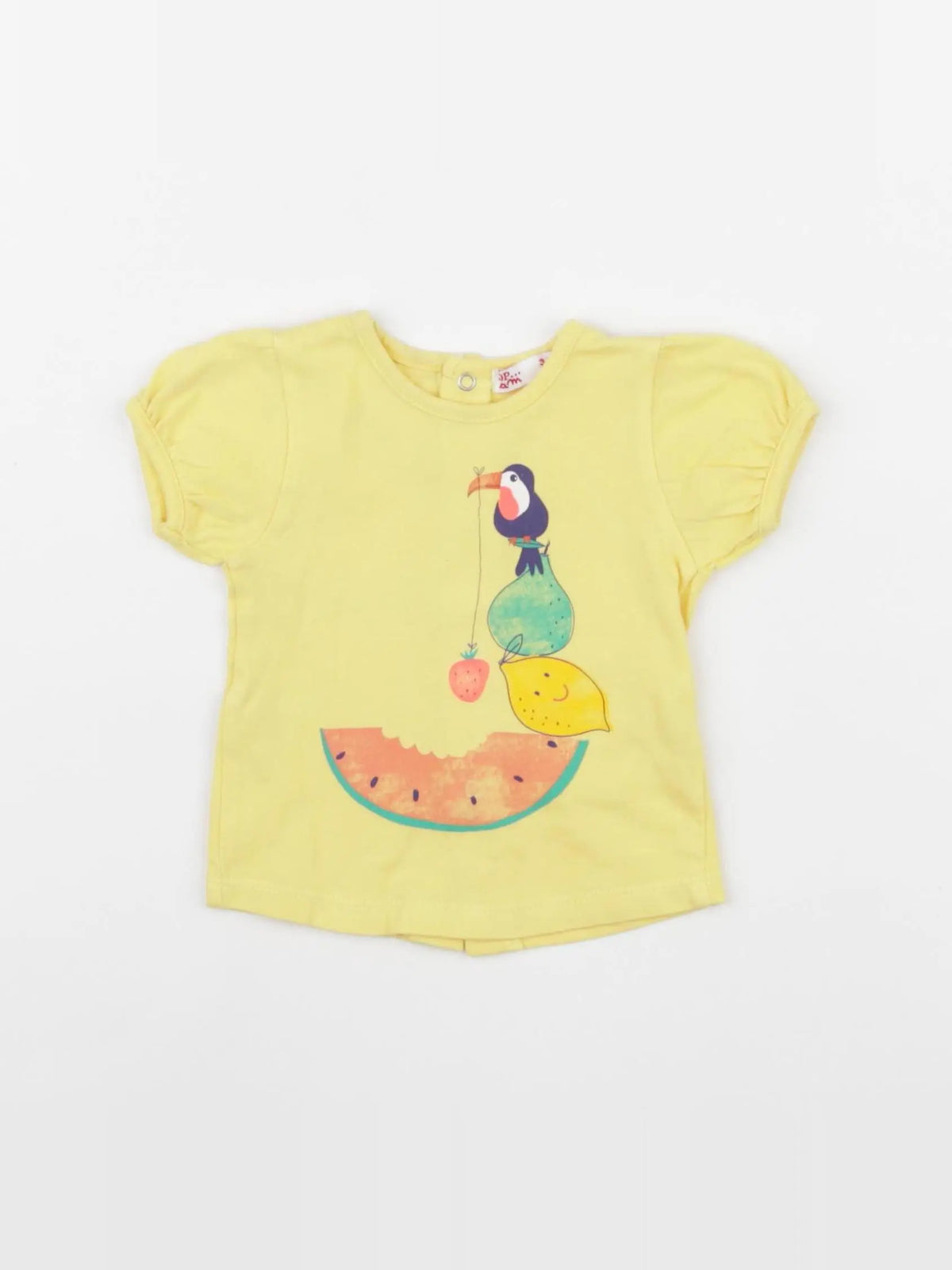DPAM - tee-shirt jaune - 3 mois