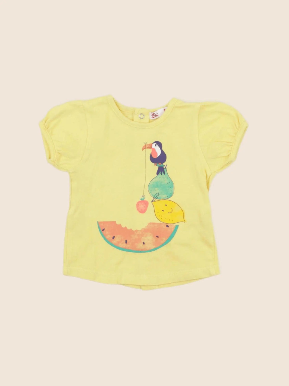 DPAM - tee-shirt jaune - 3 mois