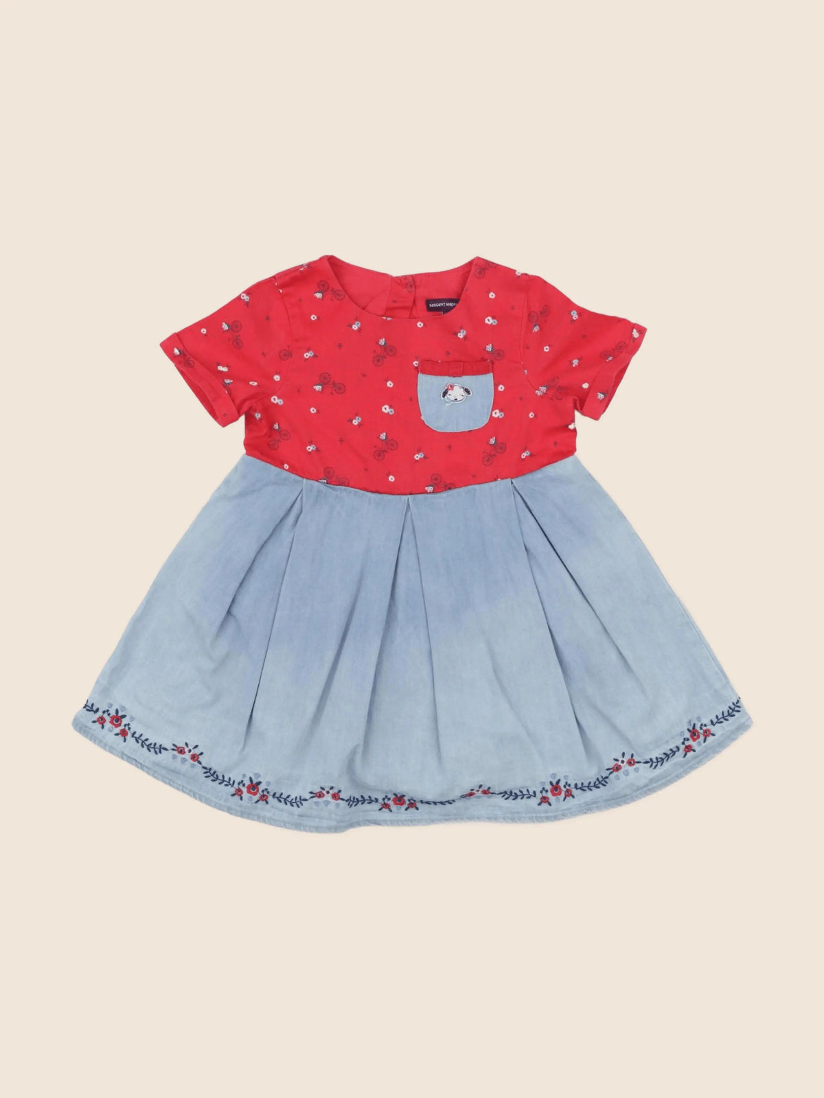 Sergent Major - robe multicolore - 18 mois