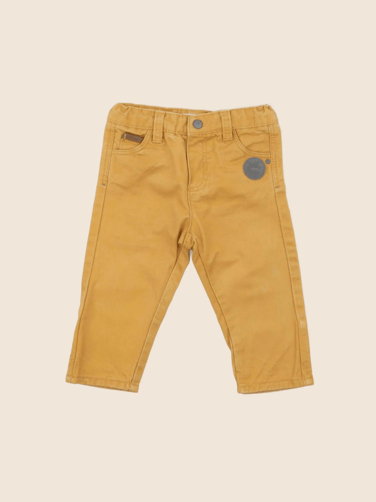 Obaïbi - pantalon jaune - 6 mois