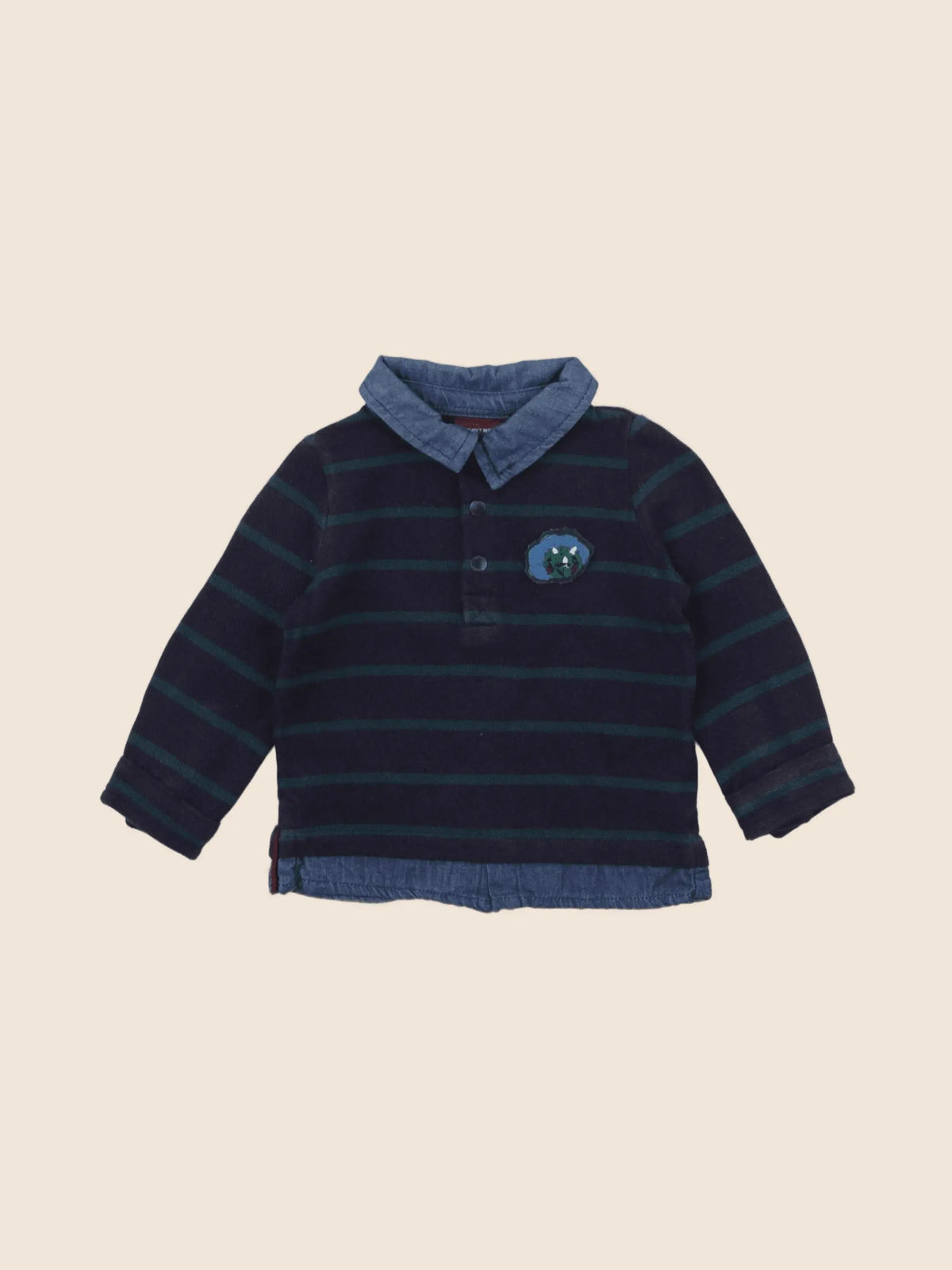Sergent Major - polo bleu - 6 mois