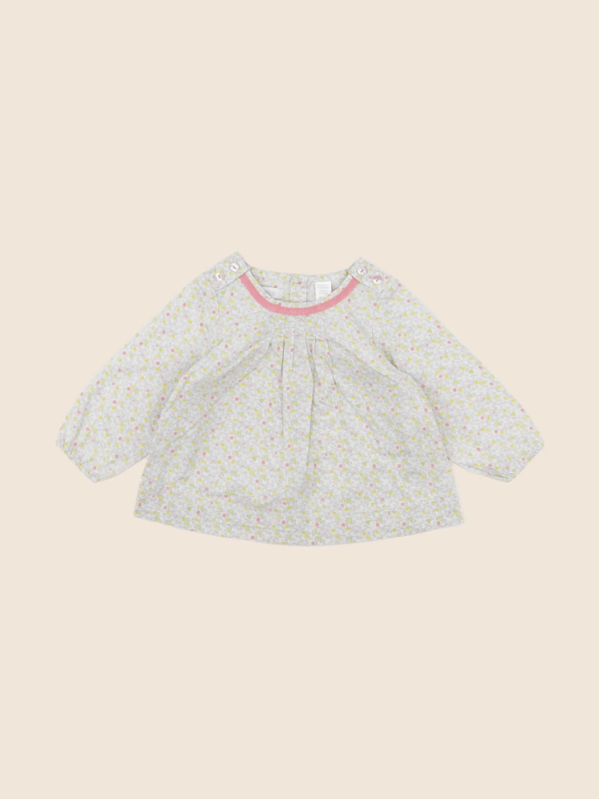 Obaïbi - blouse multicolore - 6 mois