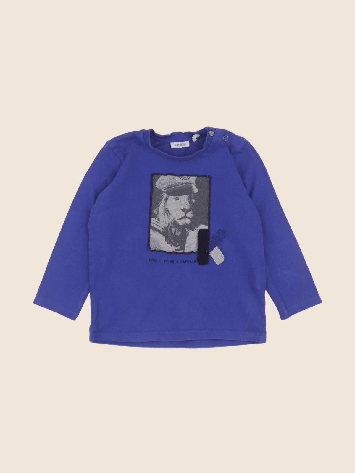 IKKS - tee-shirt bleu - 18 mois