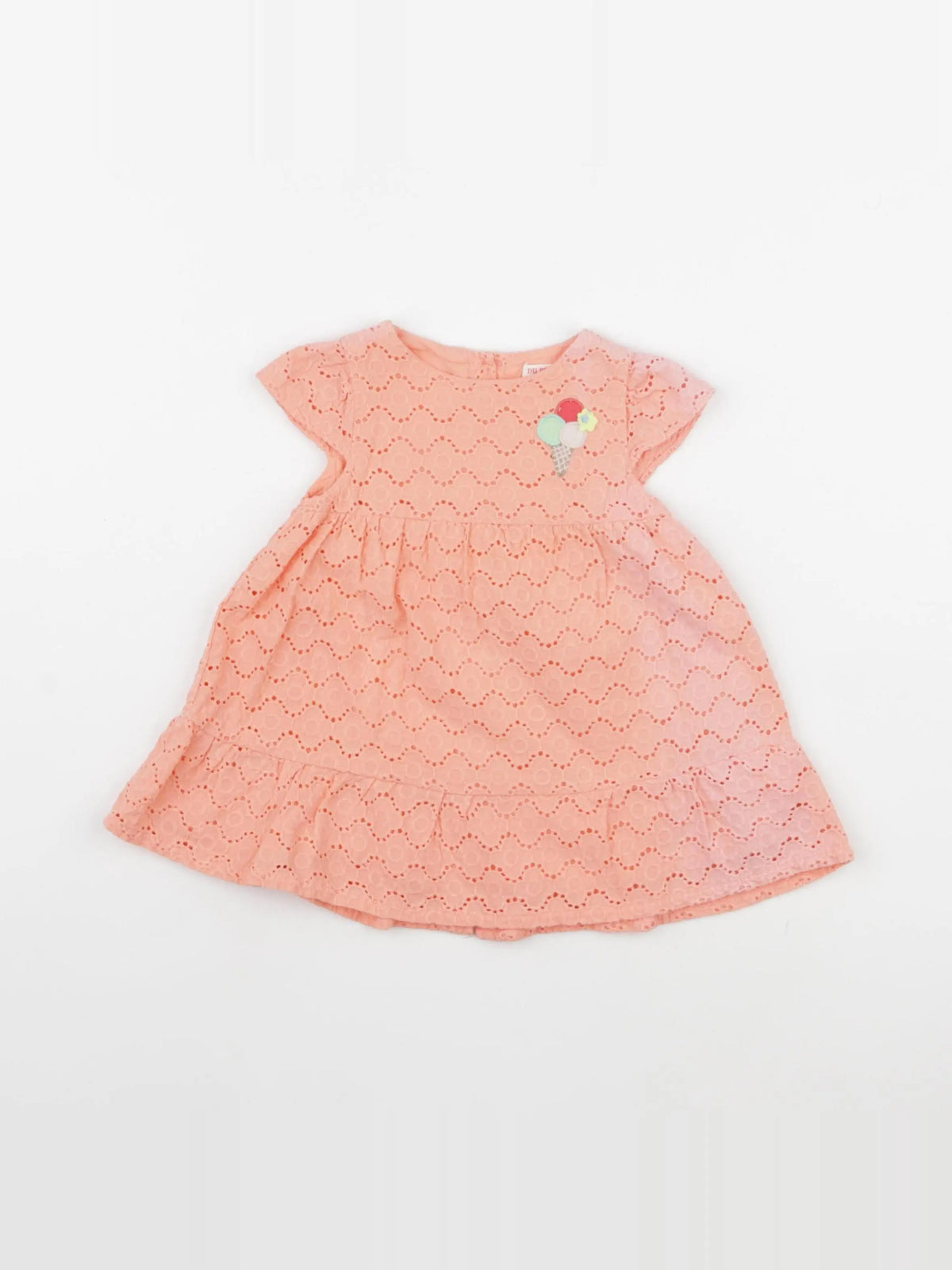 DPAM - robe orange - 6 mois
