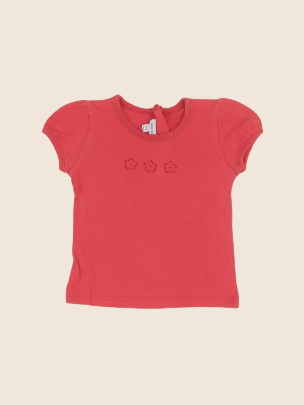 Absorba - tee-shirt rouge - 12 mois