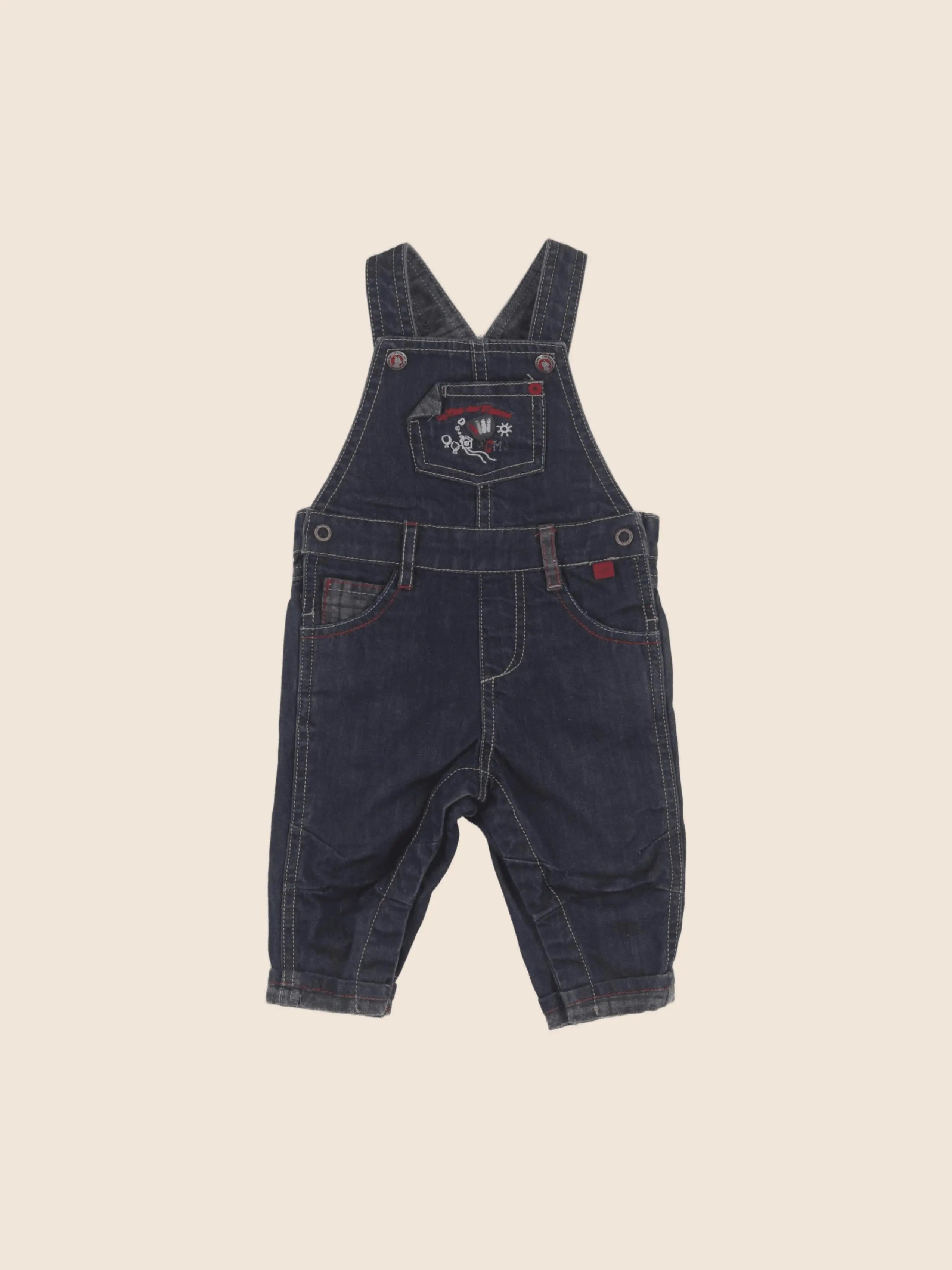 Sergent Major - salopette bleu - 6 mois