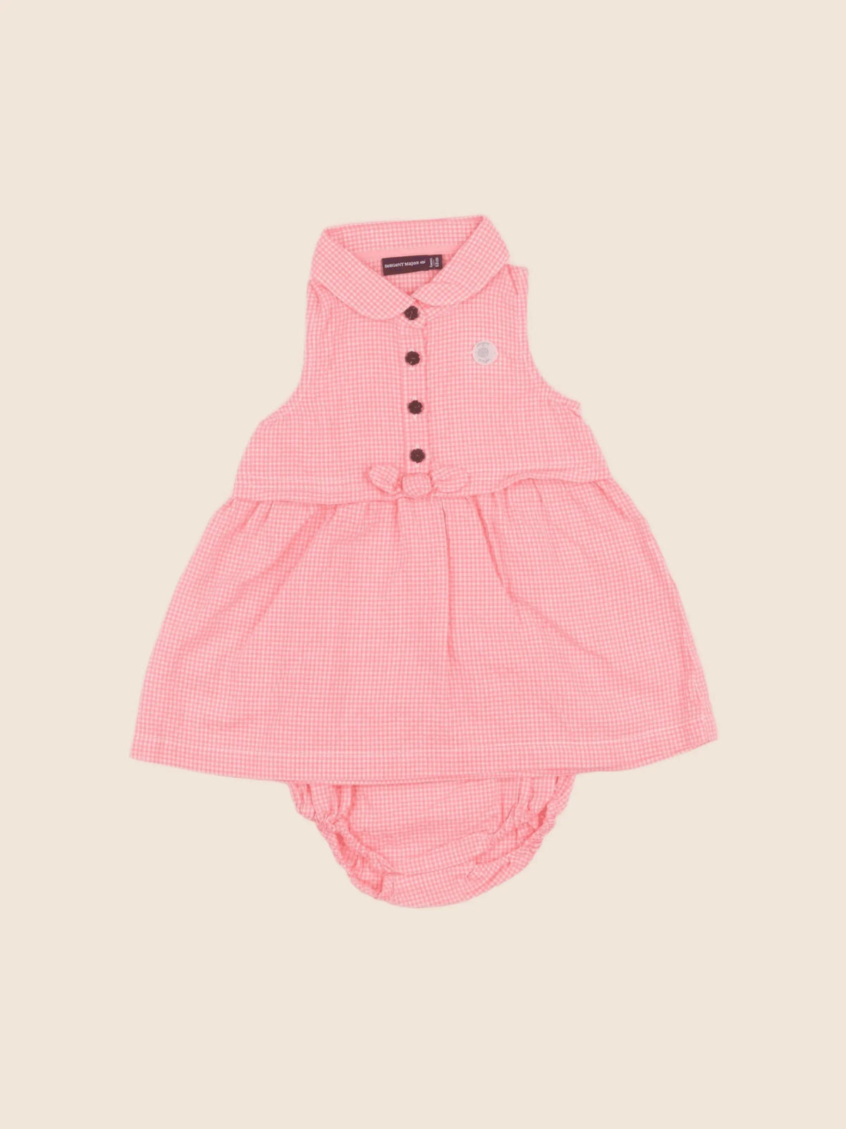 Sergent Major - robe rose fluo - 6 mois