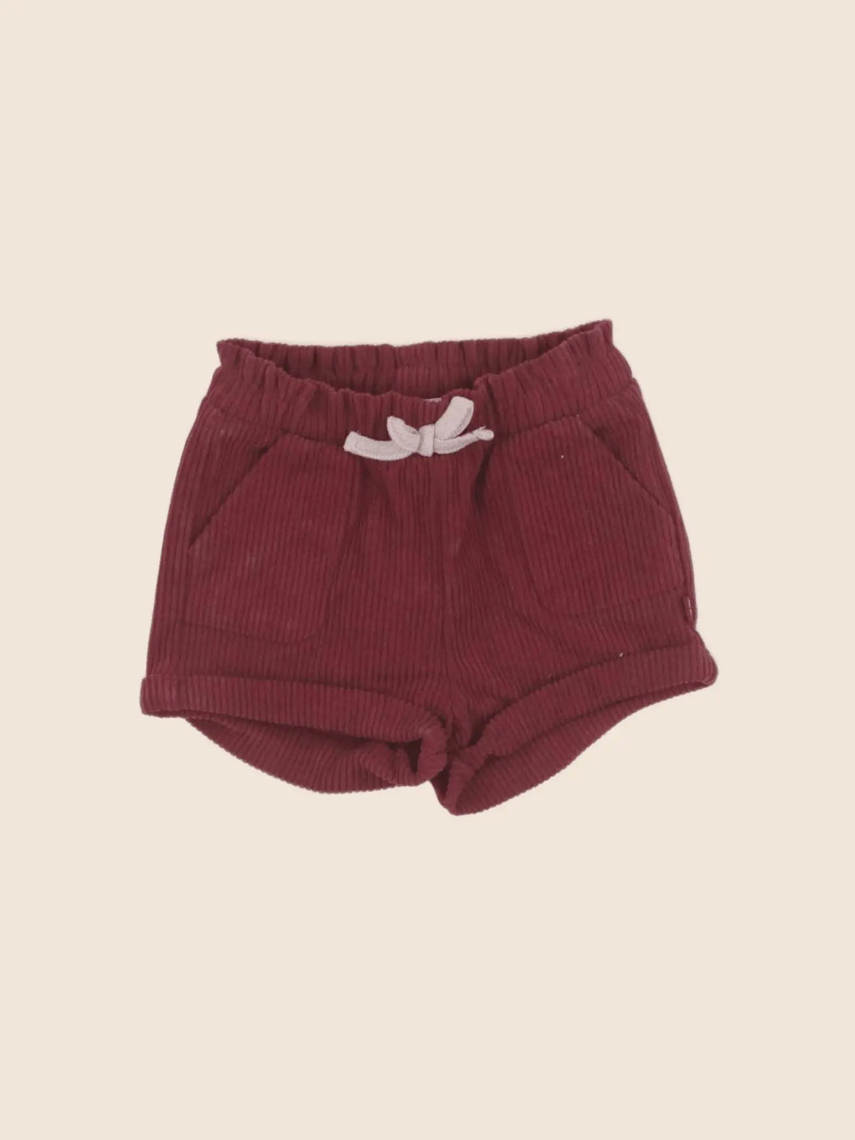 Obaïbi - short velours rouge - 3 mois